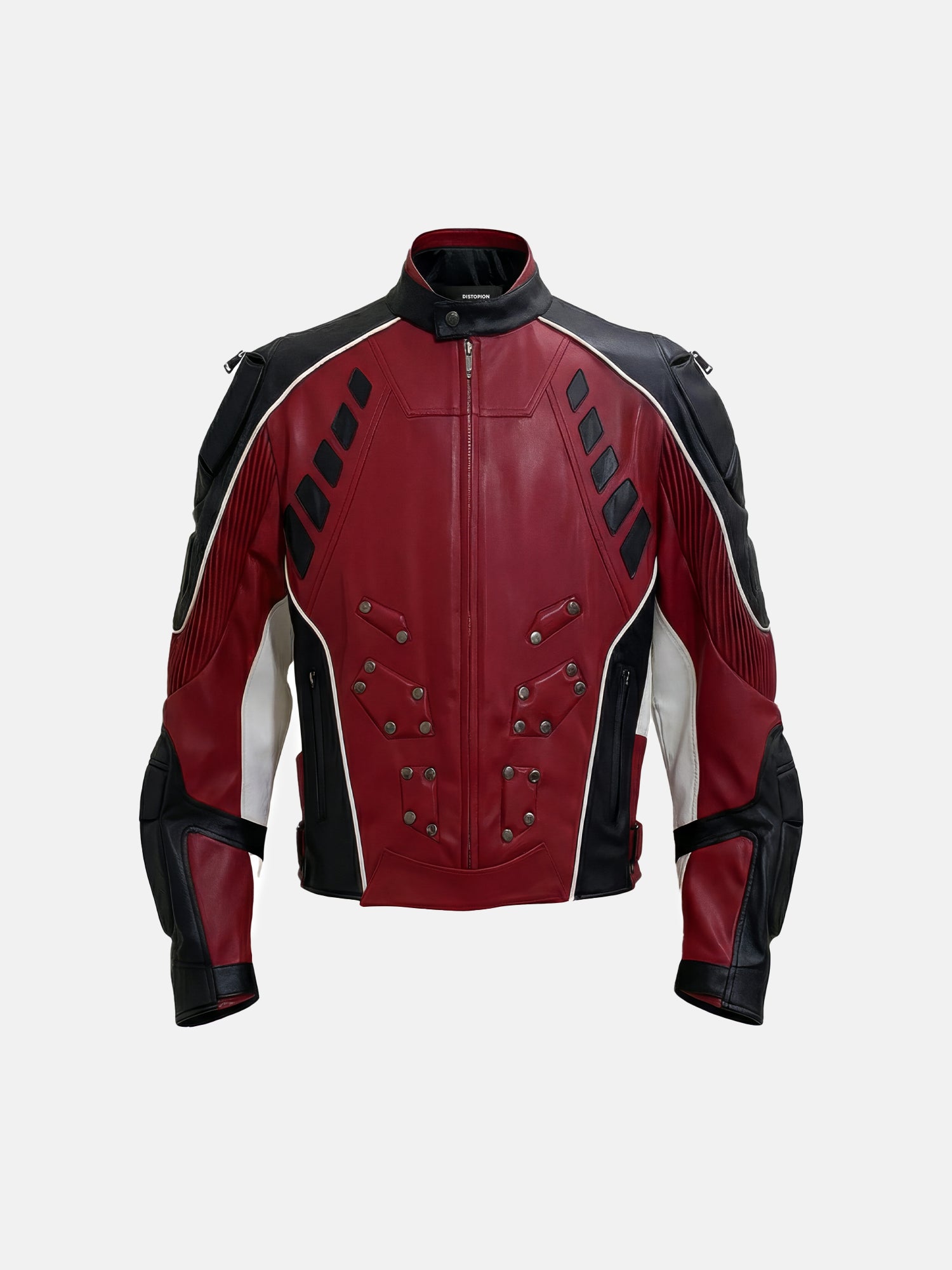 Red Black Moto Jacket