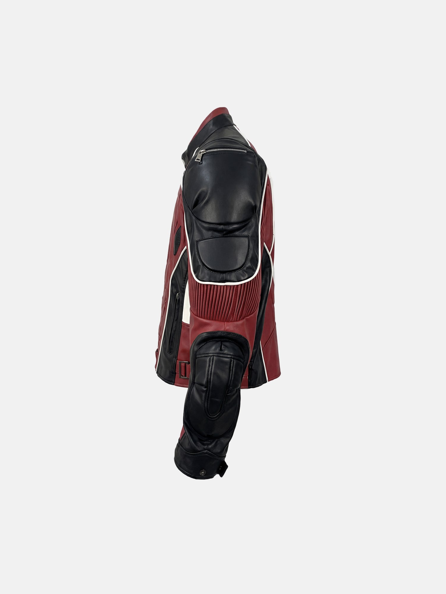 Red Black Moto Jacket
