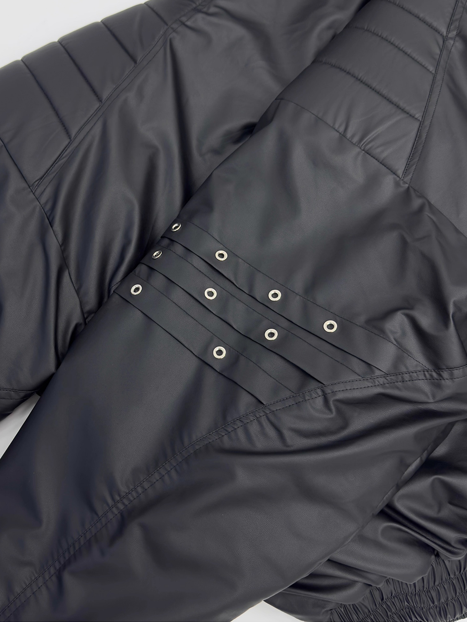 Black Padded Hooded Jacket