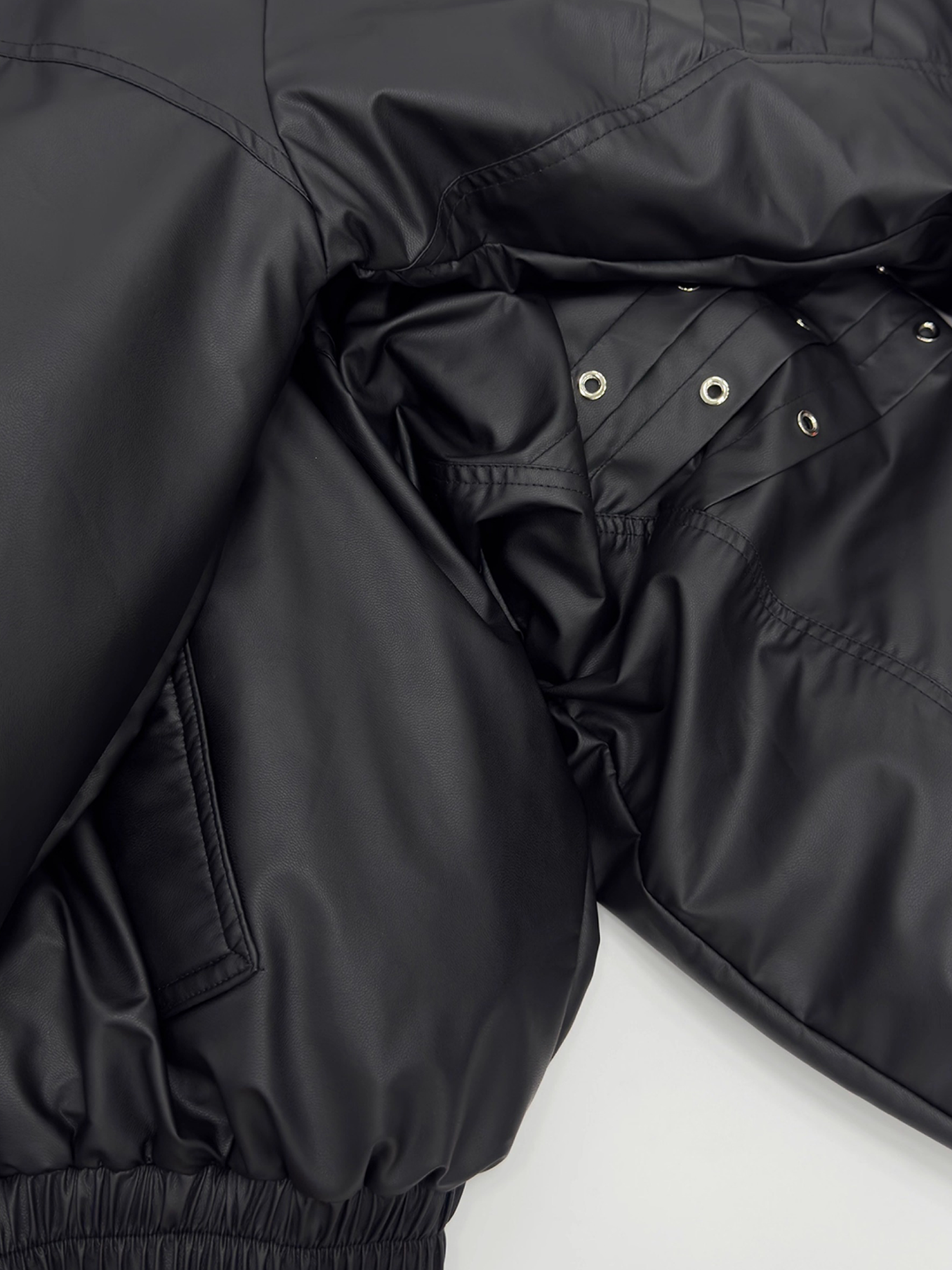 Black Padded Hooded Jacket