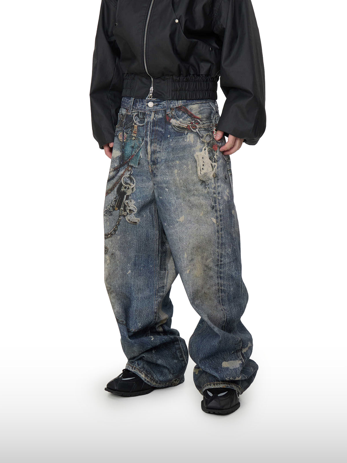 Jeans mit Kettenartefakt