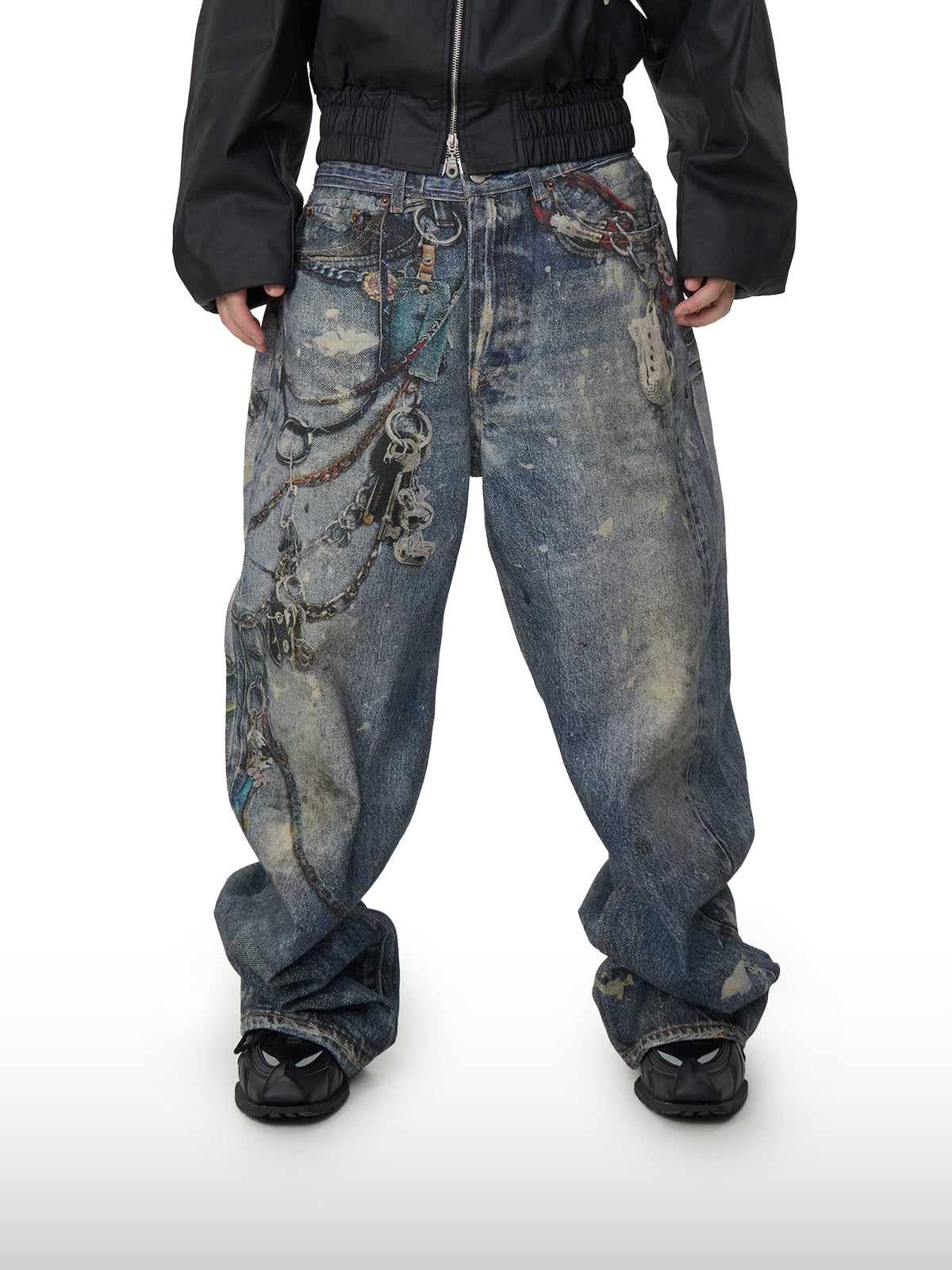 Jeans mit Kettenartefakt