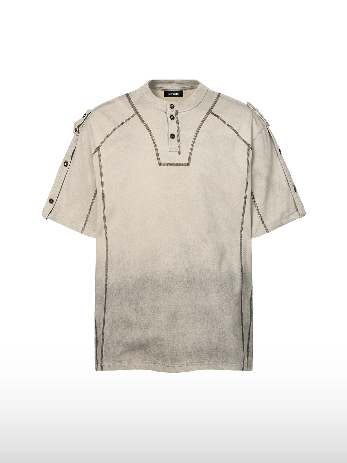 Cipher Gradient Henley-T-shirt