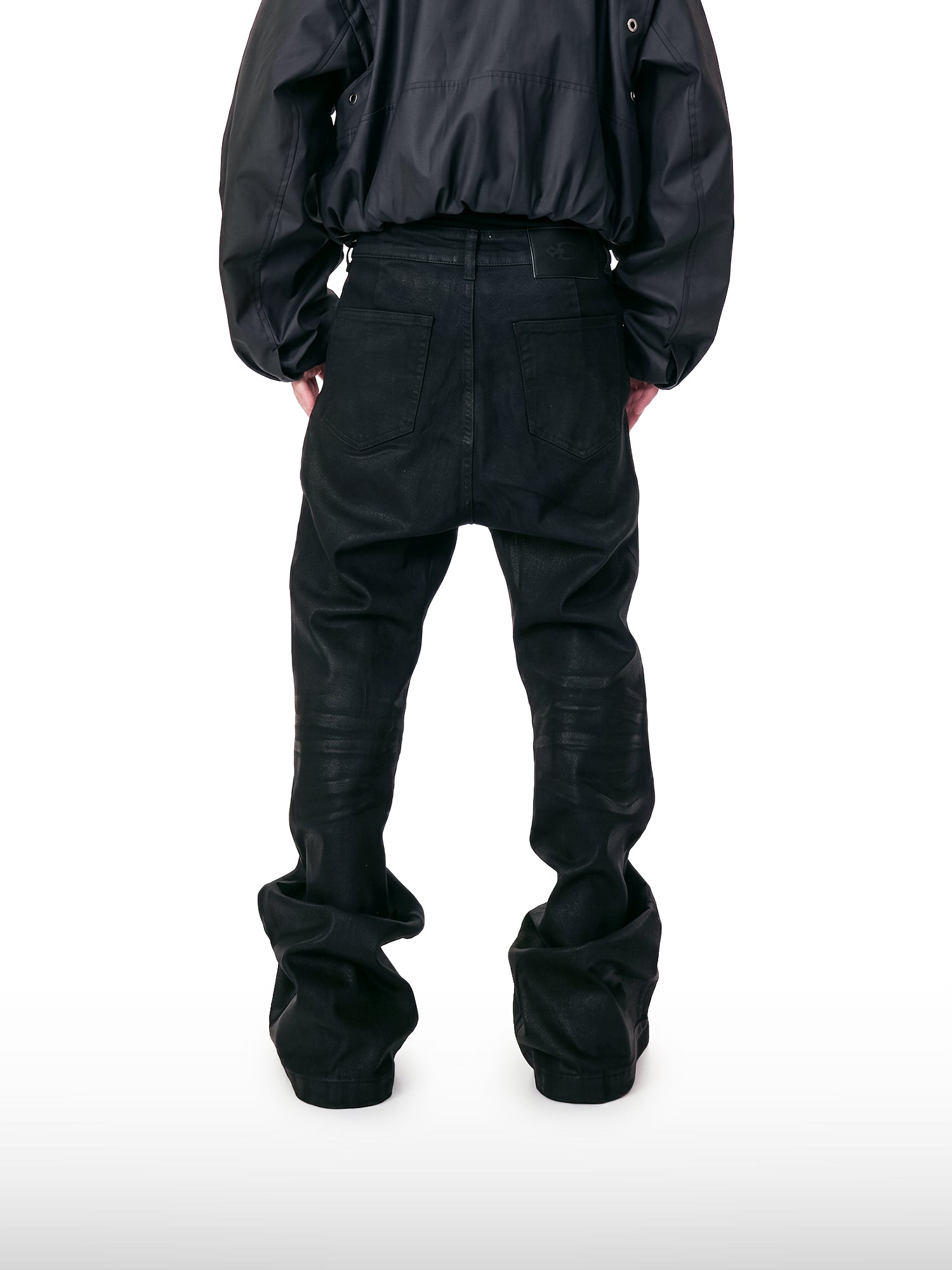 Gecoate flarejeans