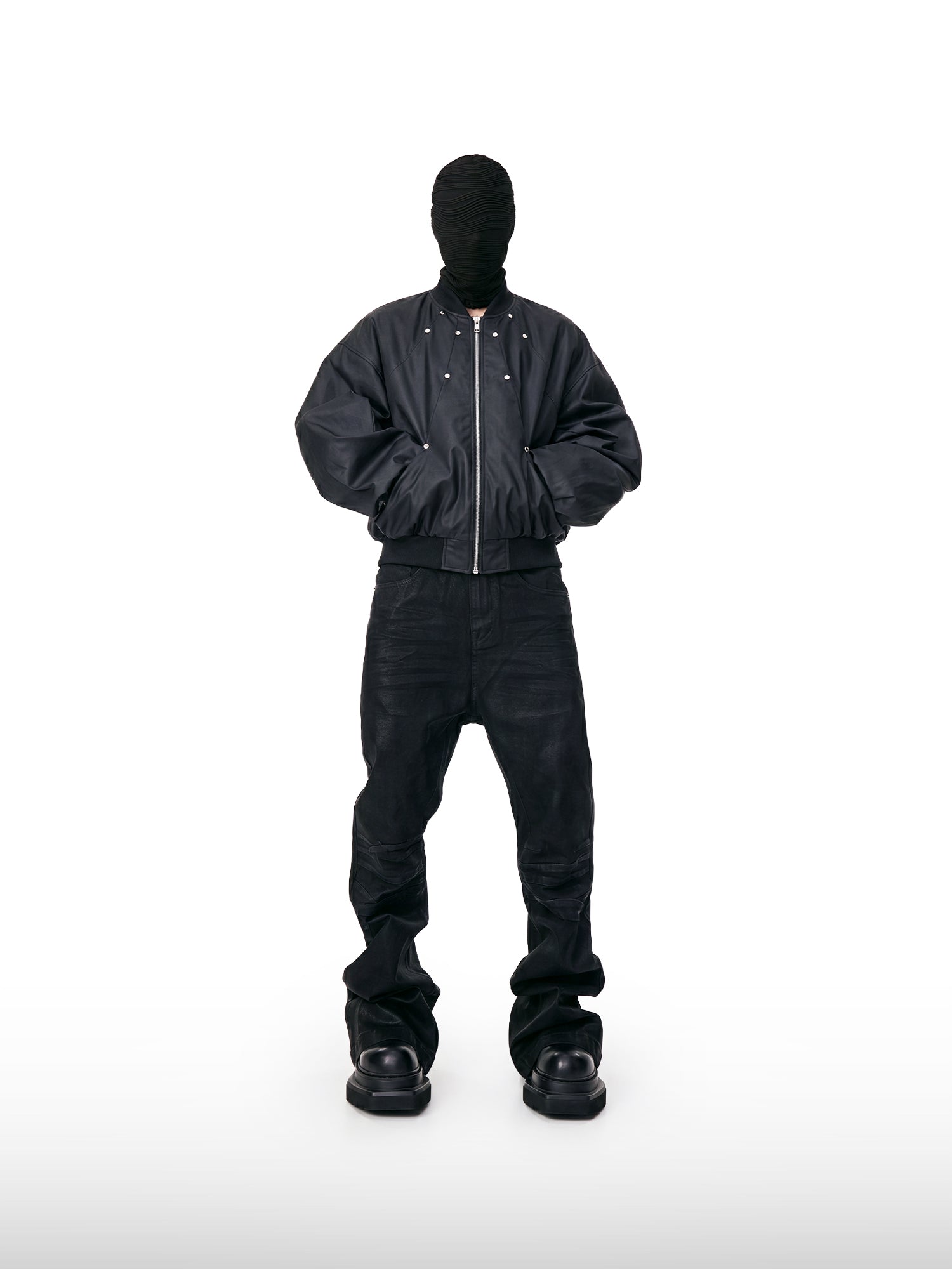 Gecoate flarejeans