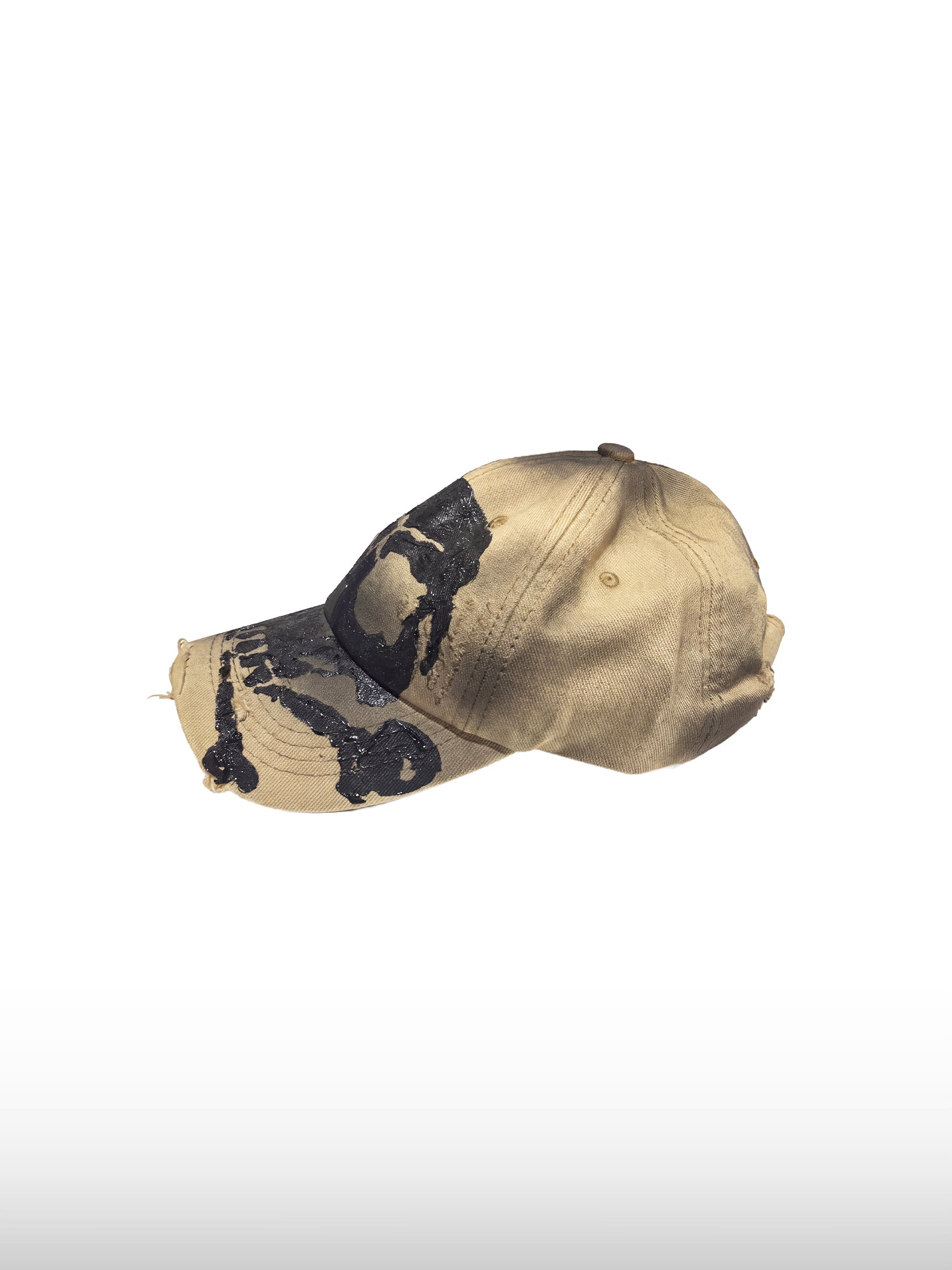 Gebogene Totenkopfkappe