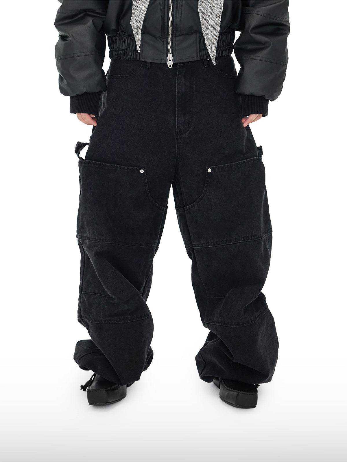 Cargo-Jeans mit doppelten Taschen