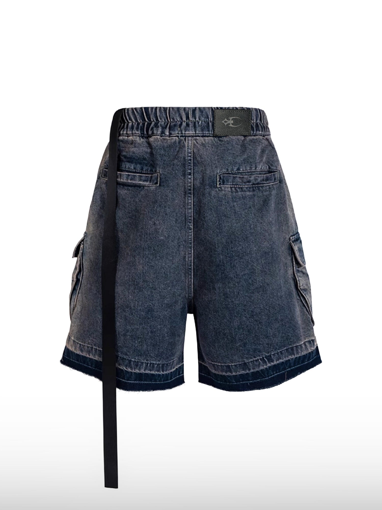 Jeansshorts mit Kordelzug