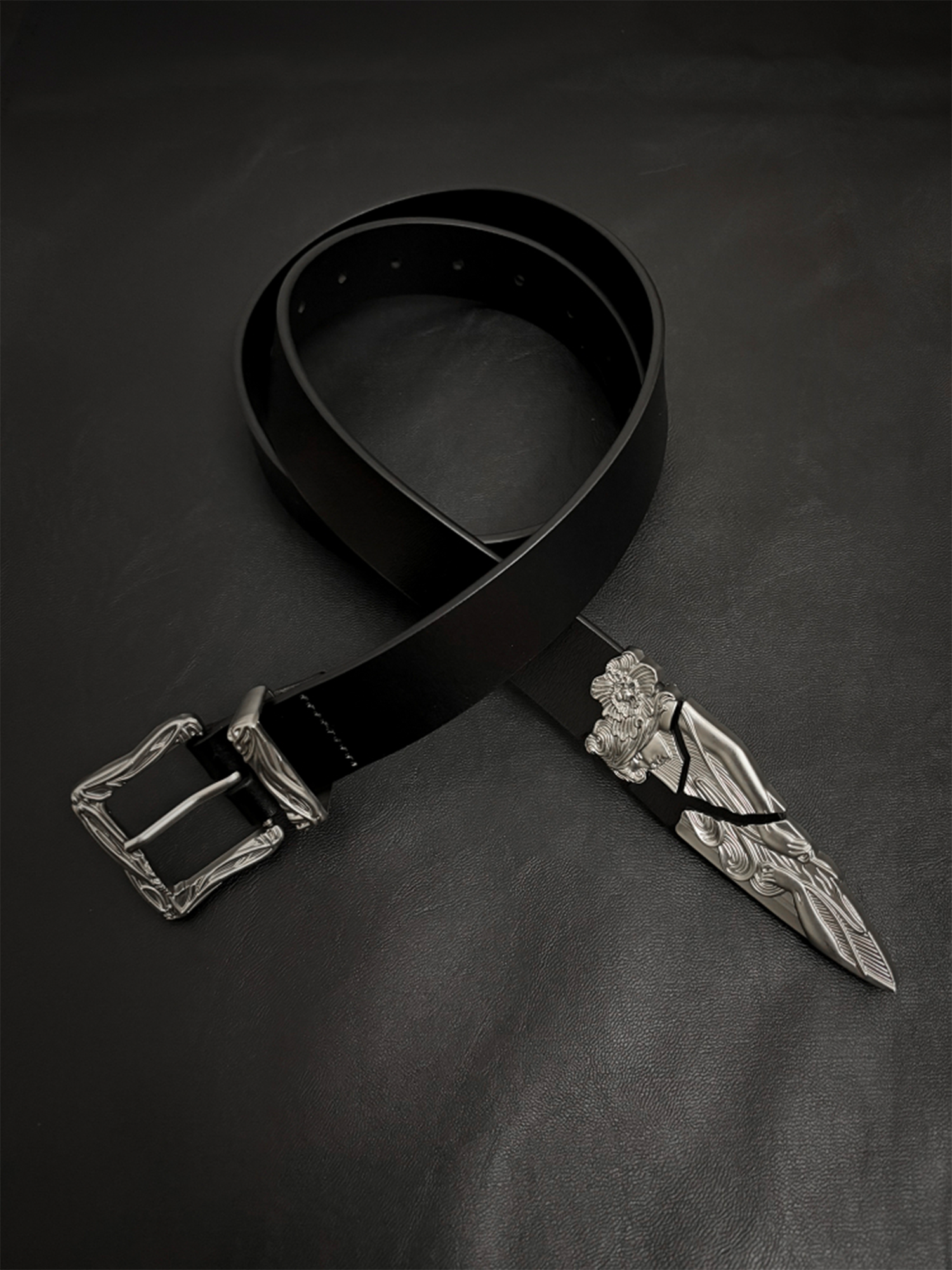 Engraved Buckle Belt