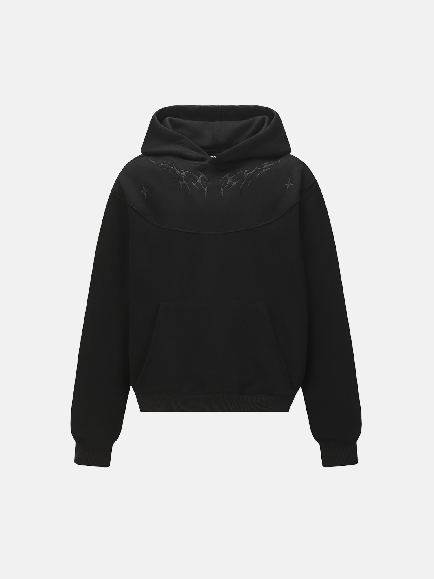 Hoodie met Vlam Borduursel