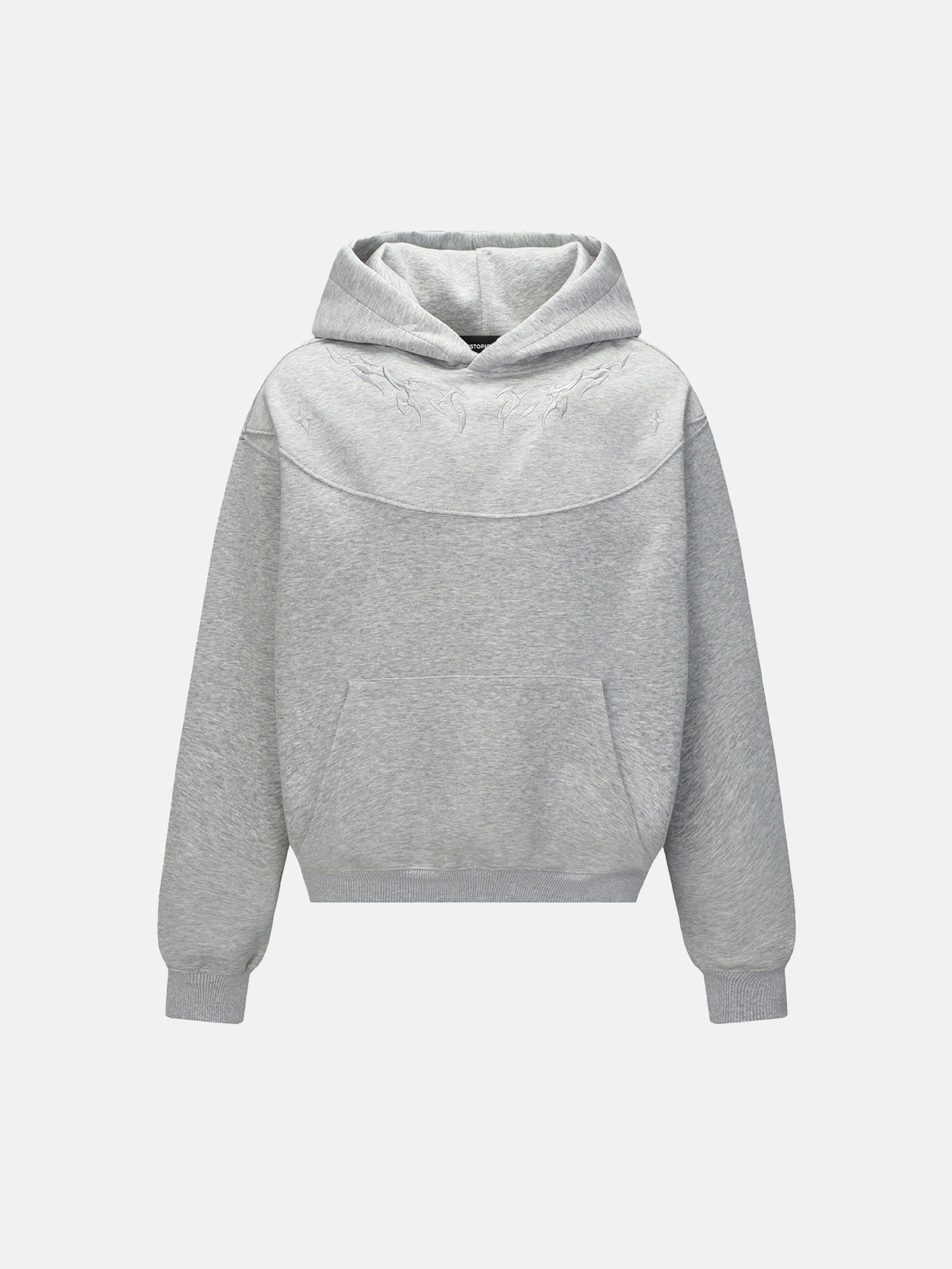 Hoodie met Vlam Borduursel