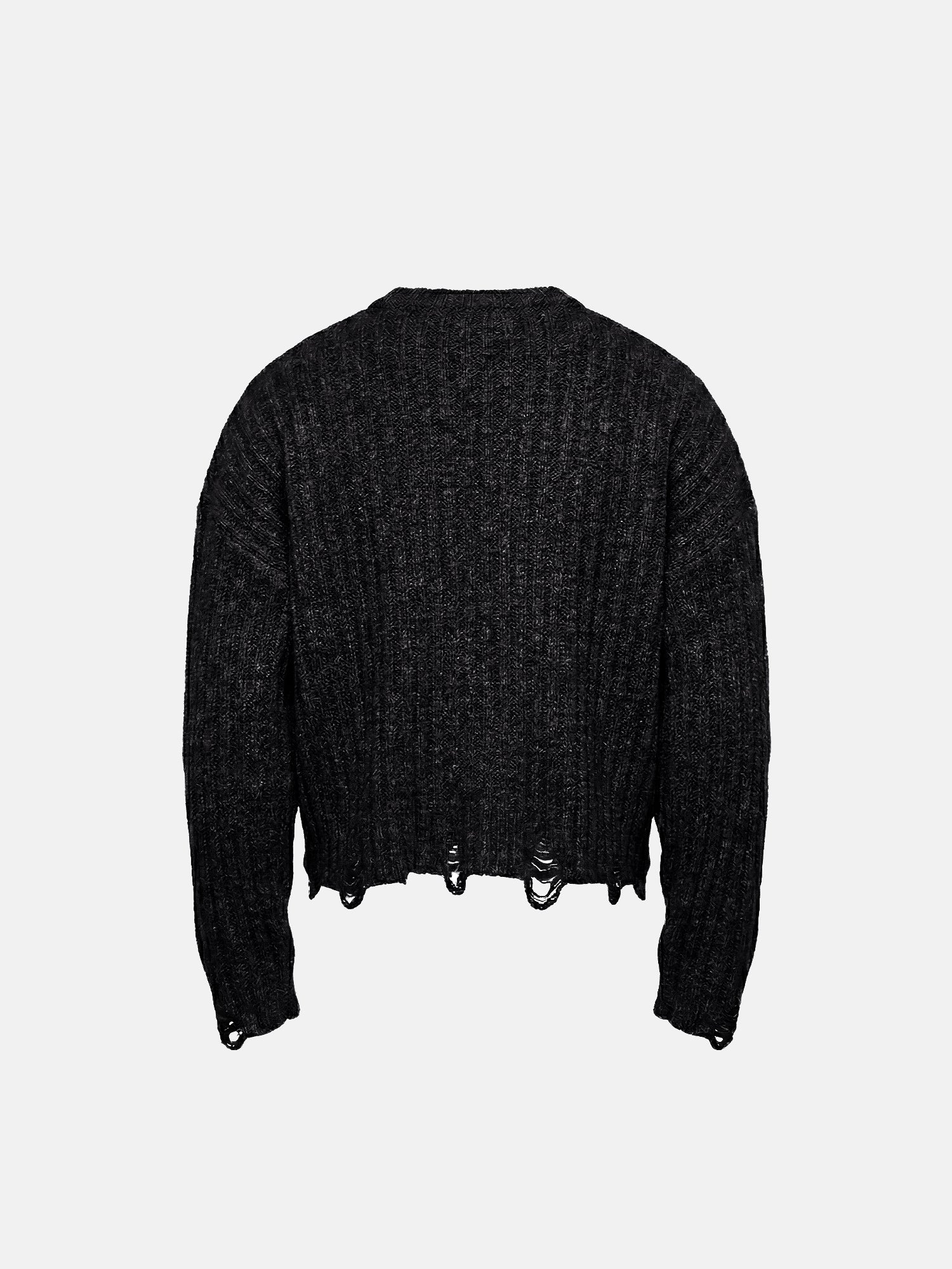 Frayed Edge Crop Sweater