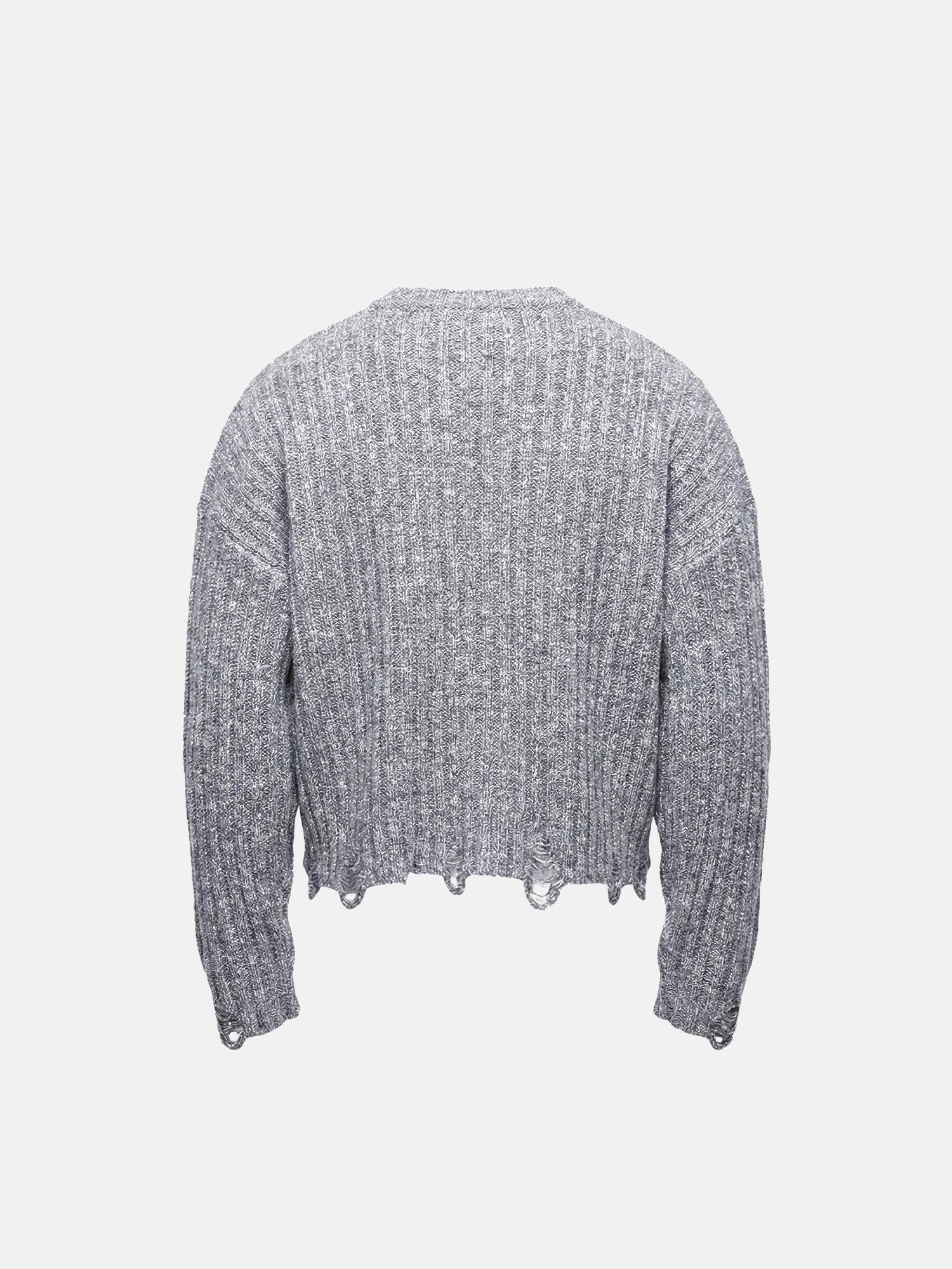 Frayed Edge Crop Sweater