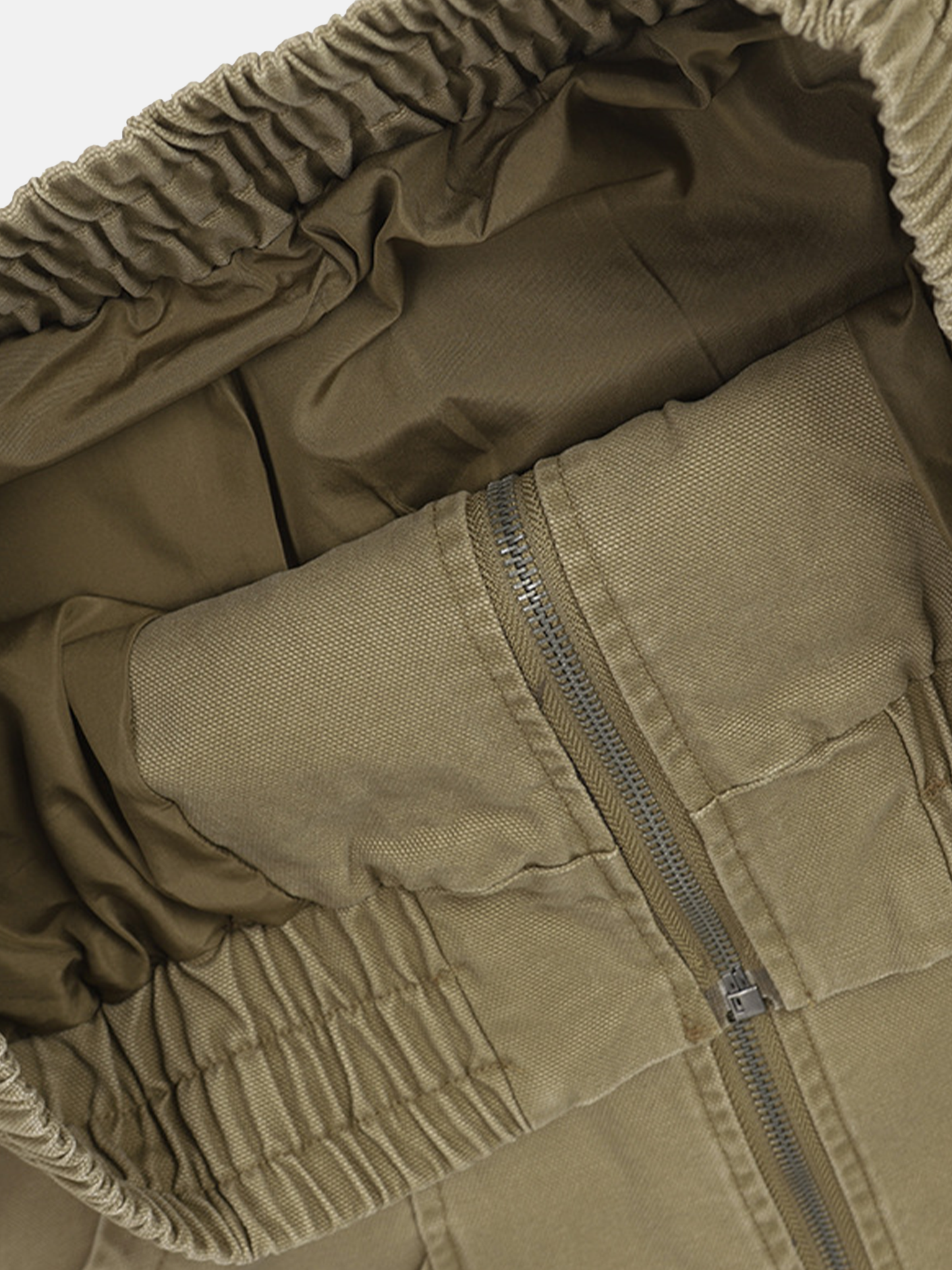 Graue Bomberjacke mit Einsätzen