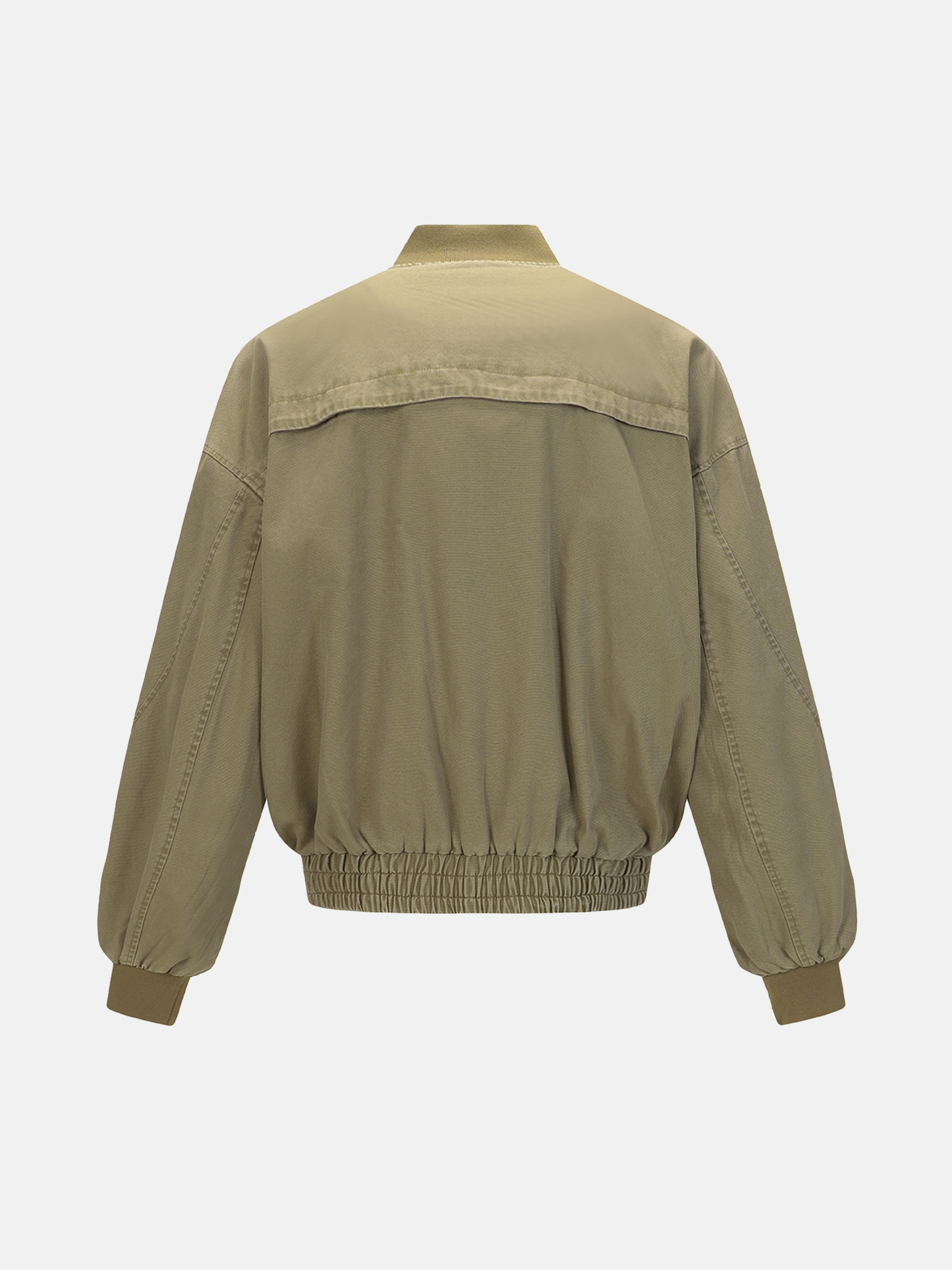Graue Bomberjacke mit Einsätzen