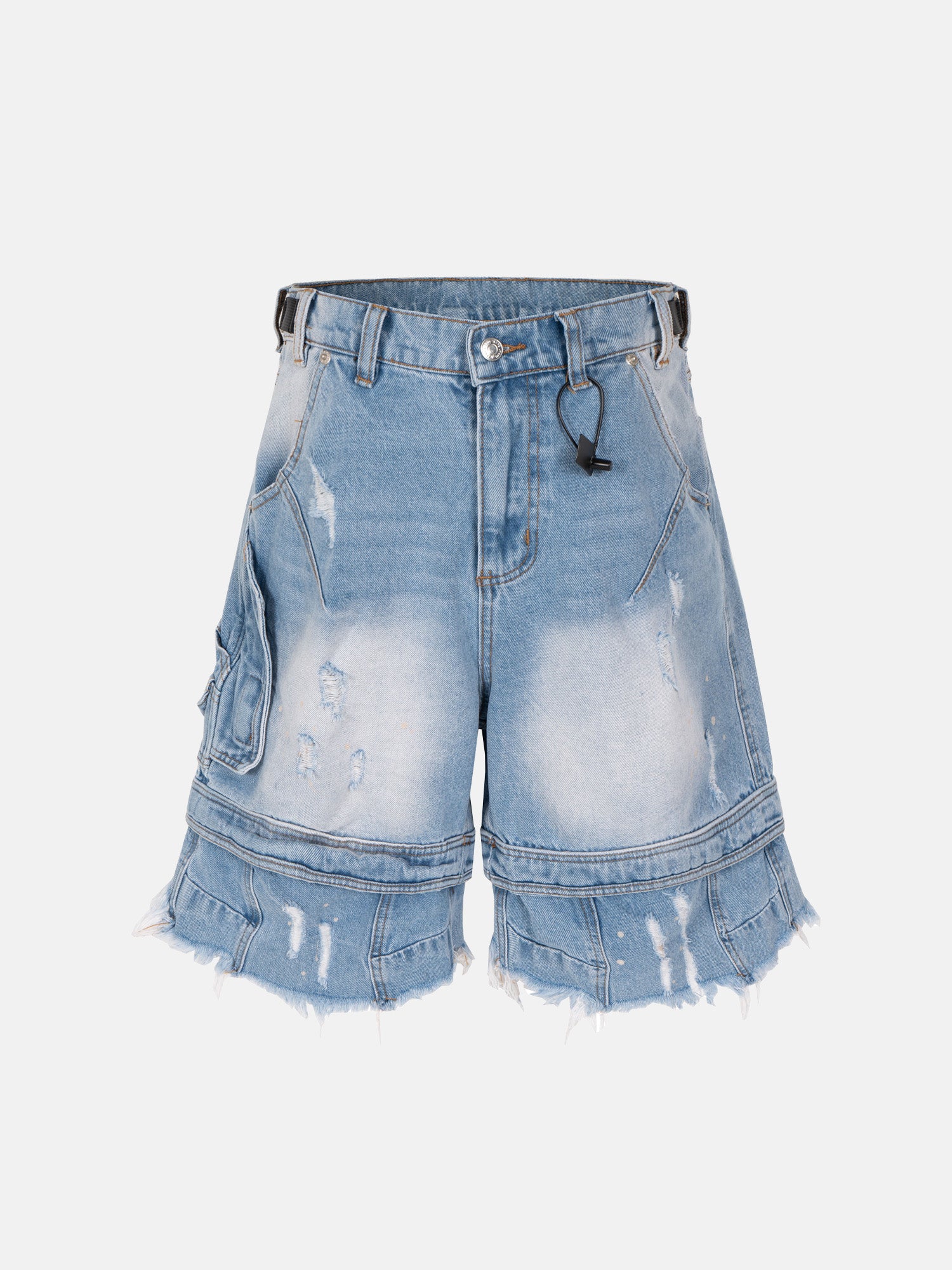 Grunge Denim Shorts