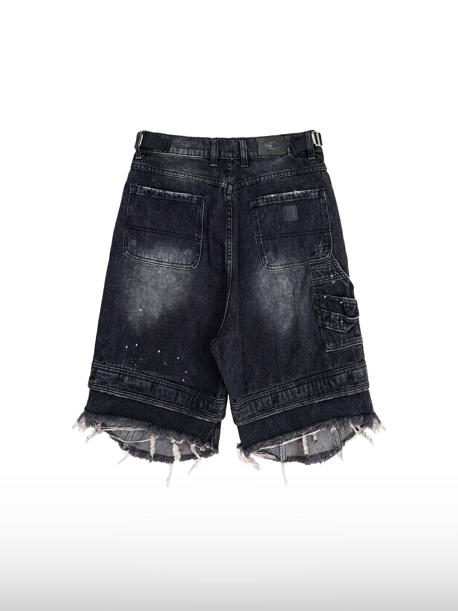 Grunge Denim Shorts