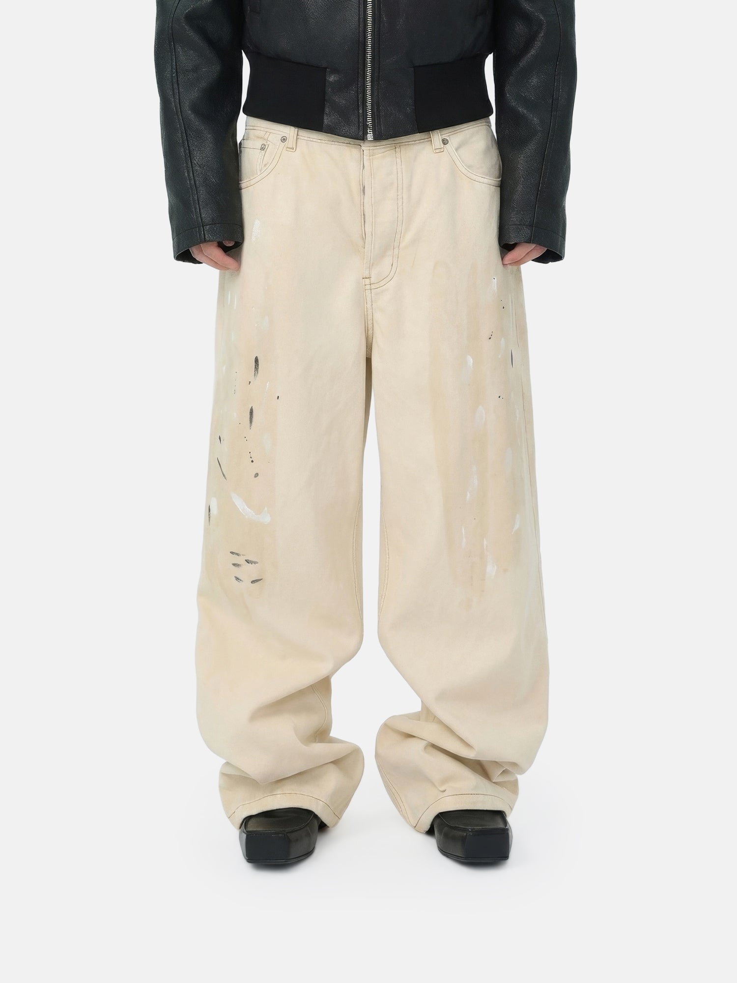 Ivory Distress Pants