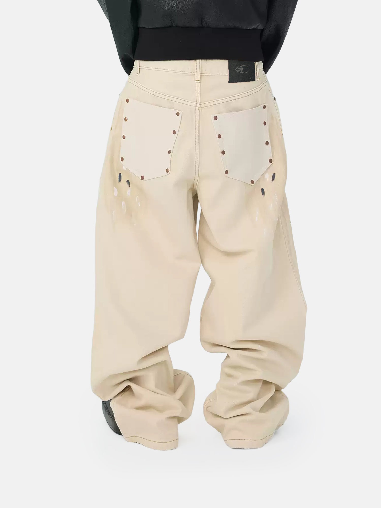 Ivory Distress Pants