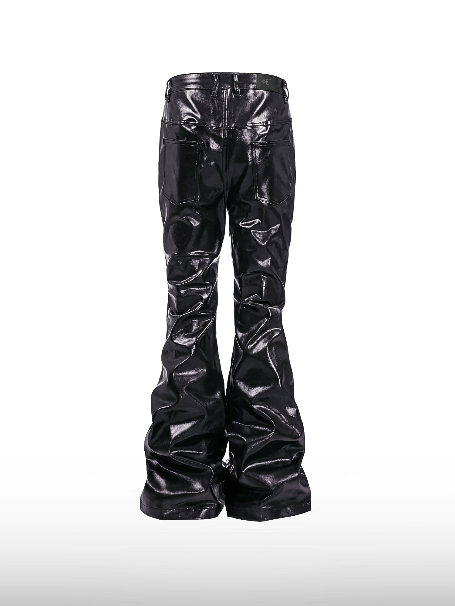 Flüssige schwarze Schlagjeans