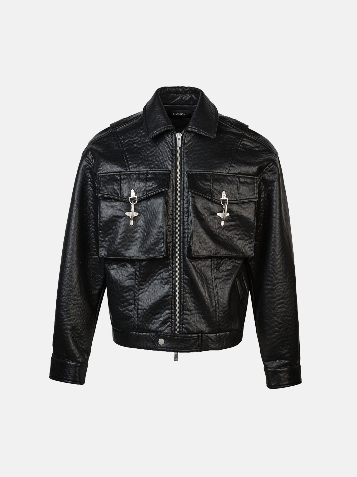 Lederjacke mit Schlossdetails