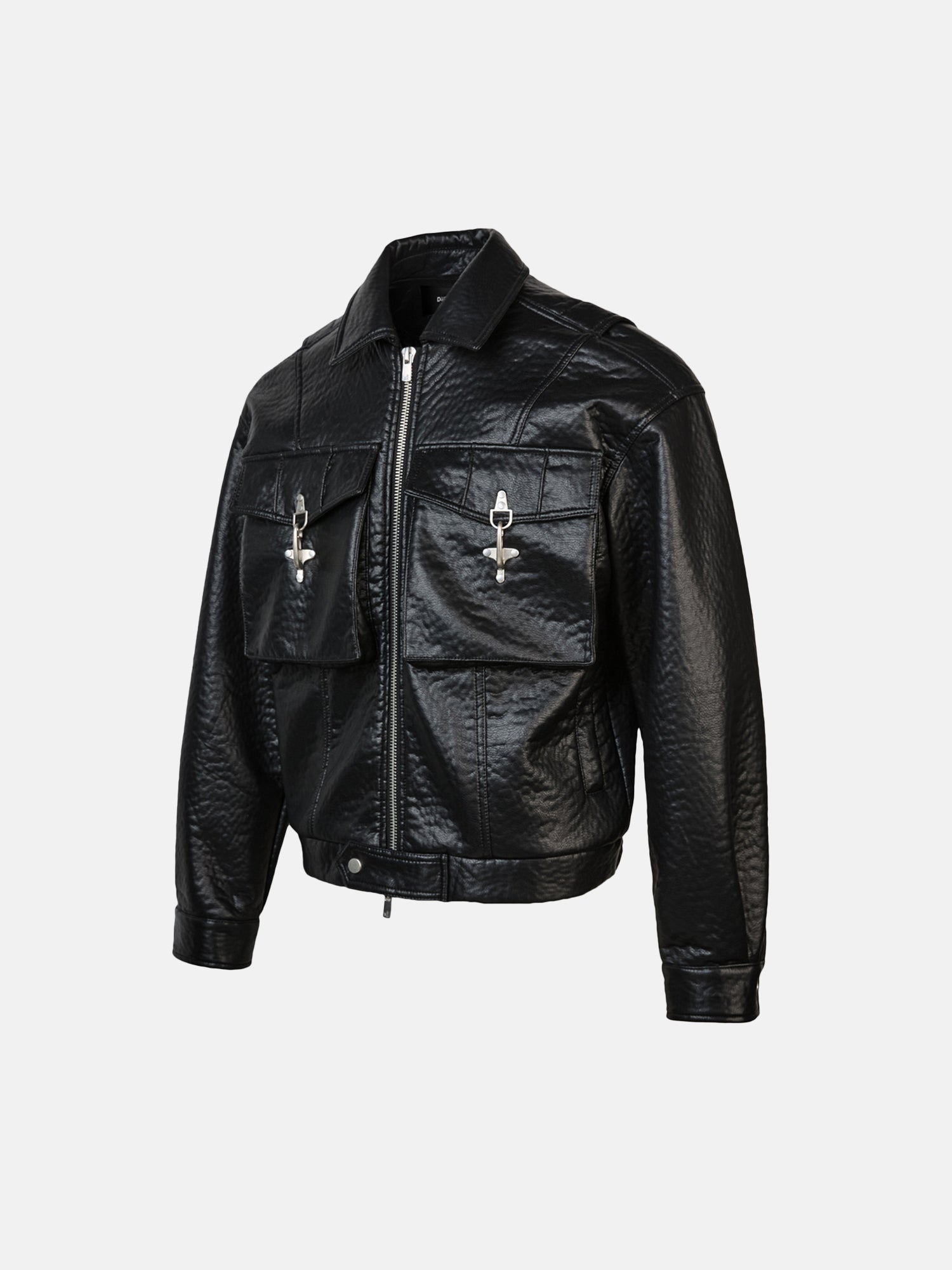 Lederjacke mit Schlossdetails