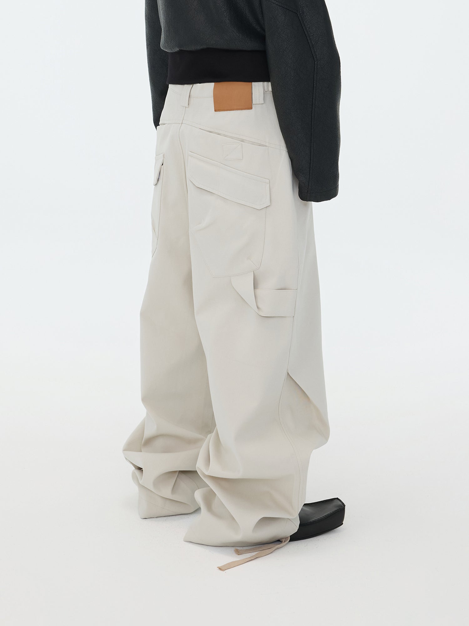 Beige Broek met Trekkoord