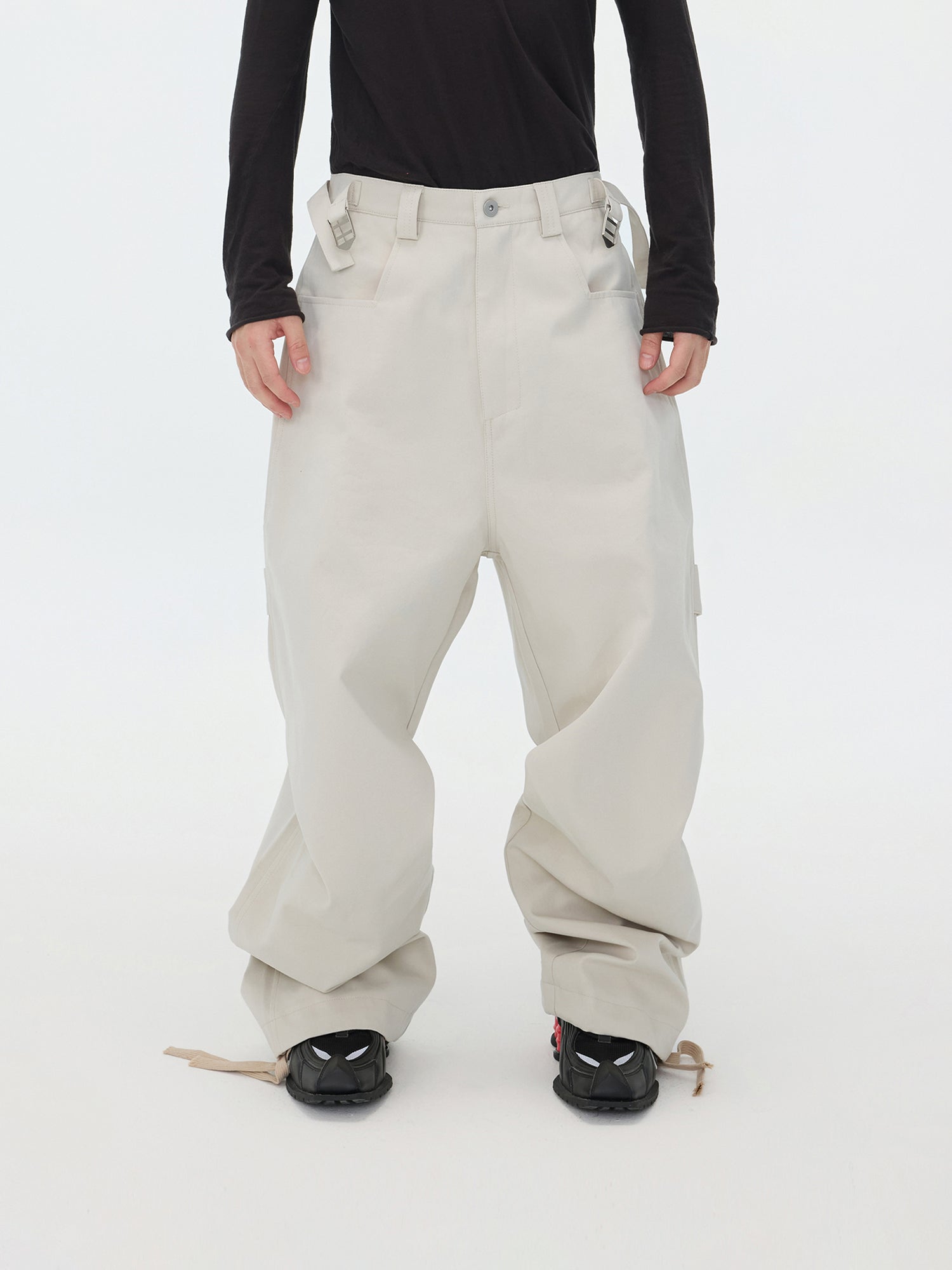 Beige Broek met Trekkoord