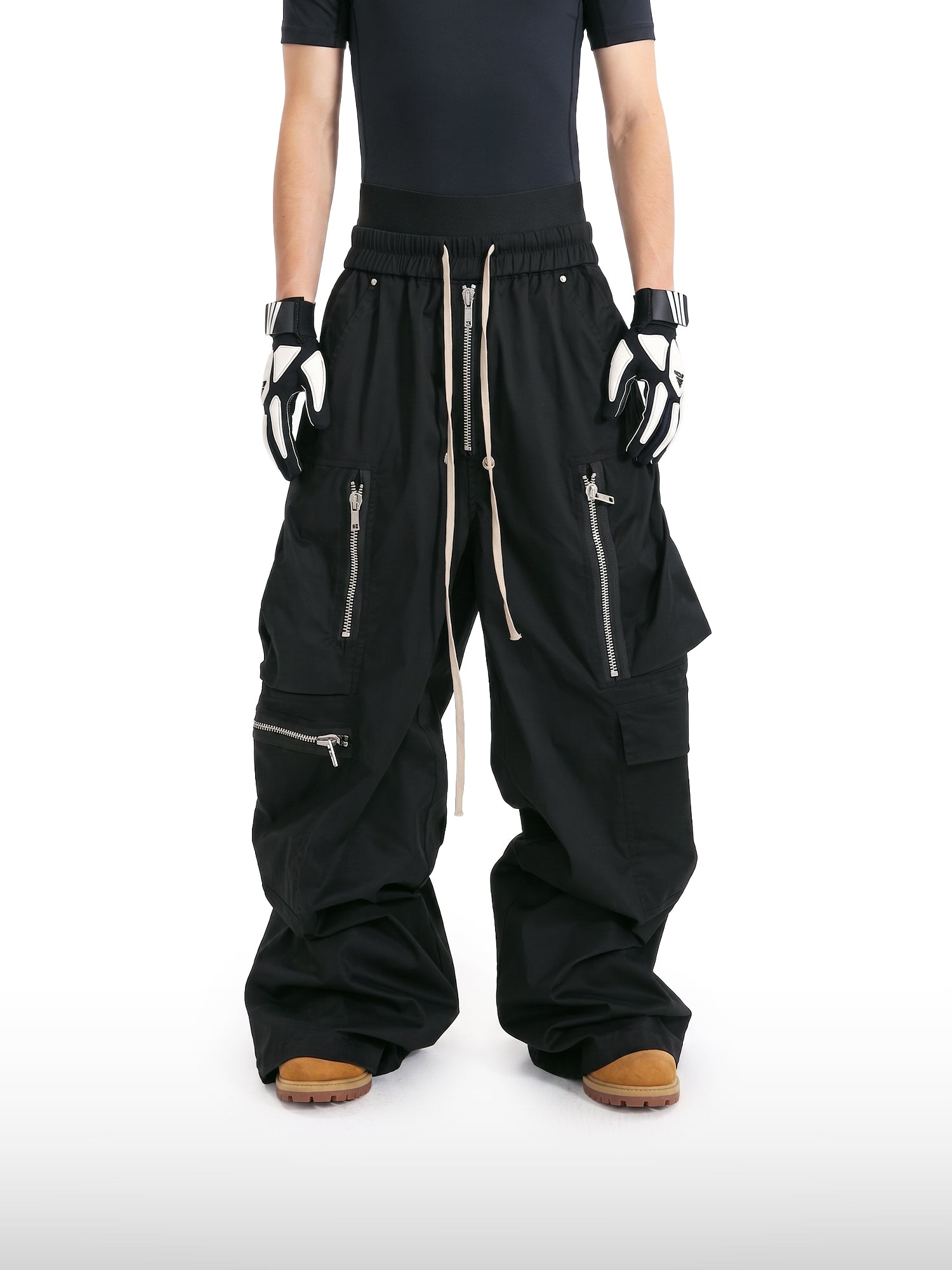 Multi-Zip Wide Pants