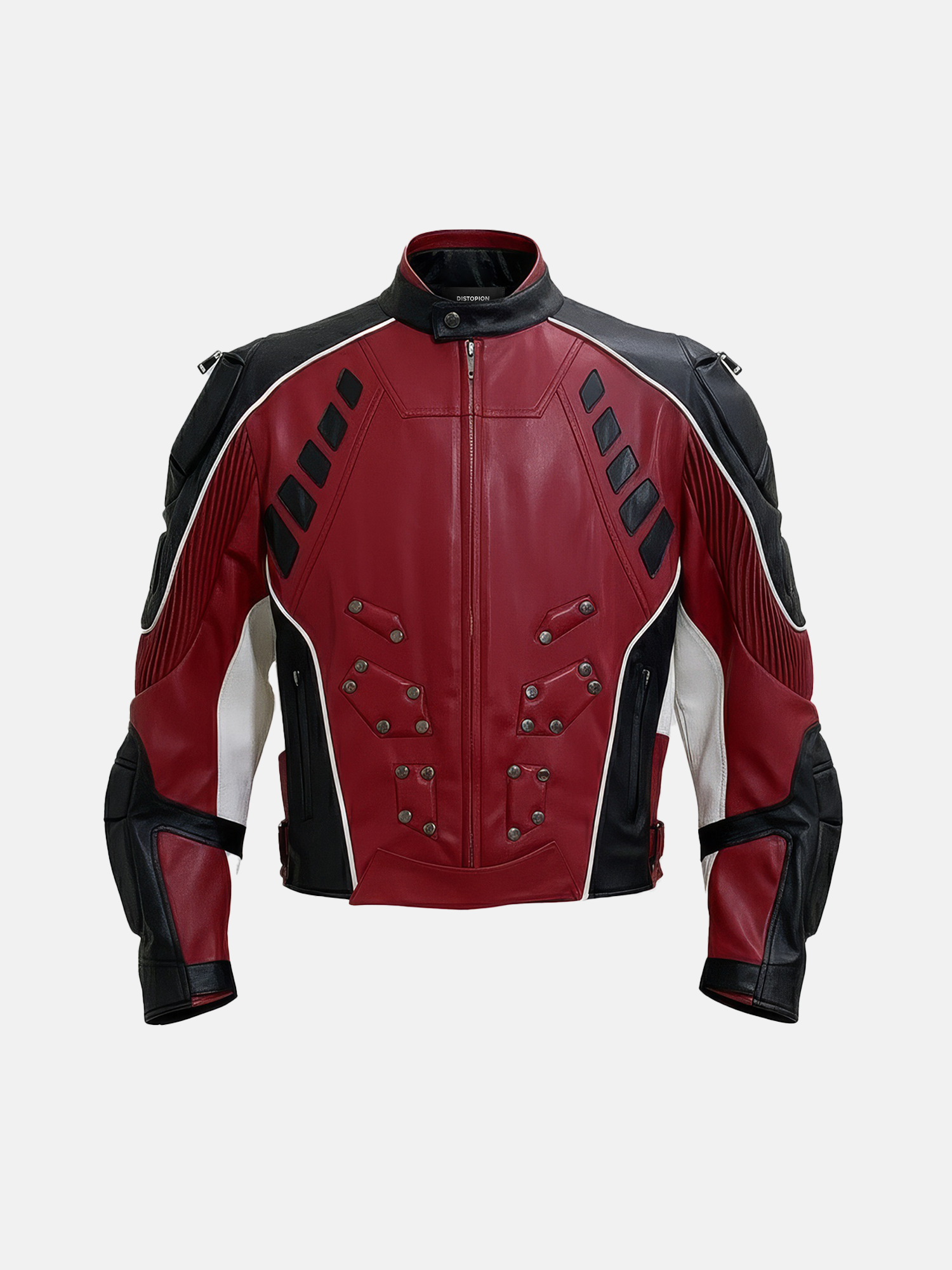Red Black Moto Jacket