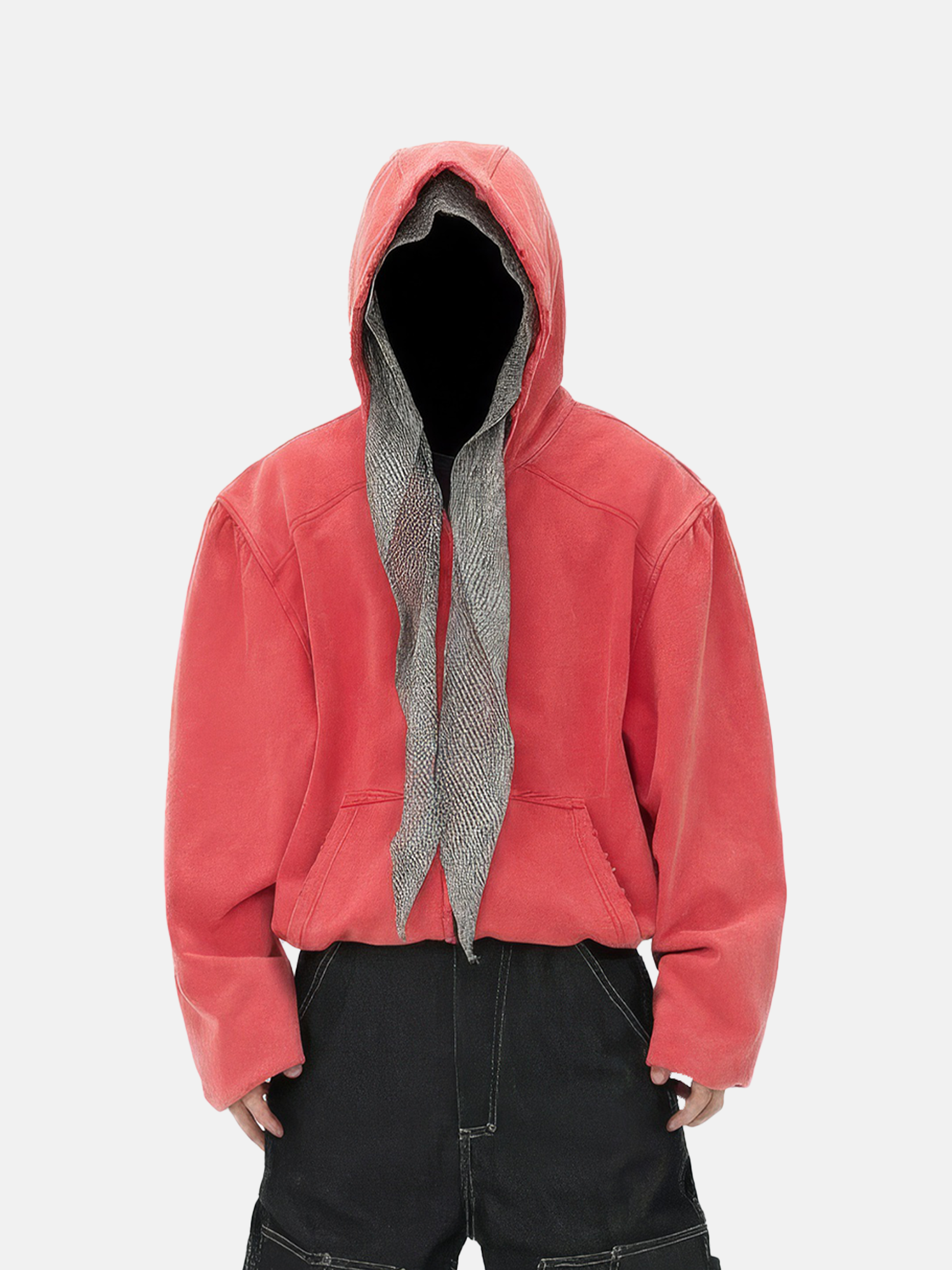 Retro-Hoodie in Rot