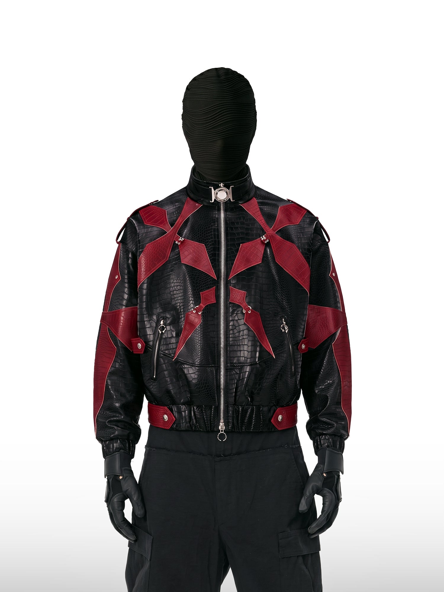 Rote Cyber-Chaos-Jacke