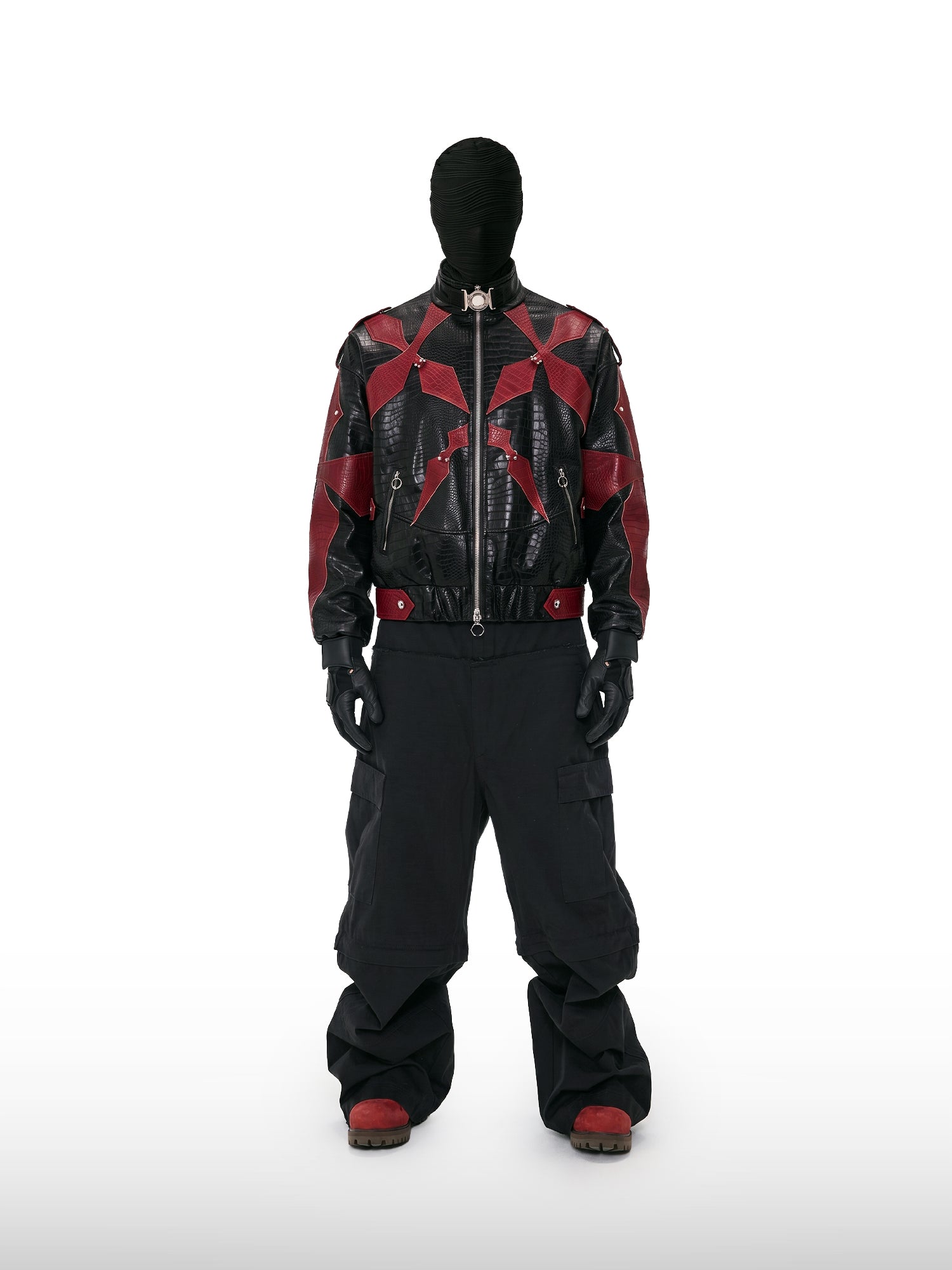 Rote Cyber-Chaos-Jacke