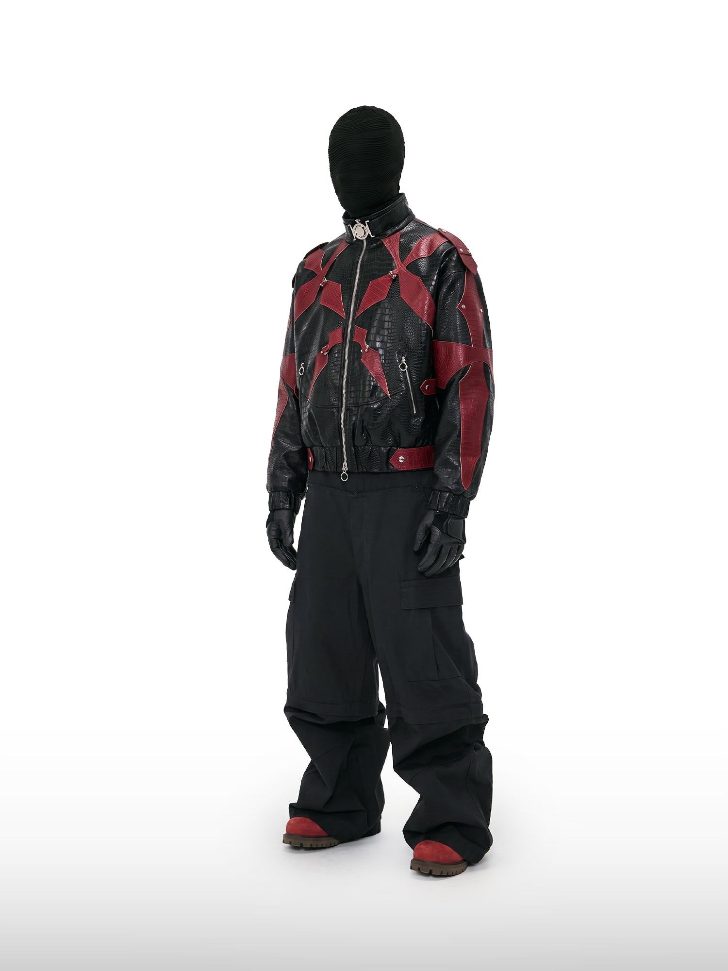 Rote Cyber-Chaos-Jacke
