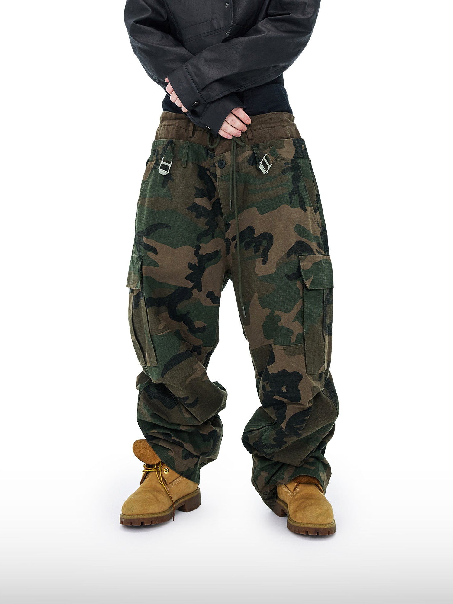 Triple-Waist Camo Pants