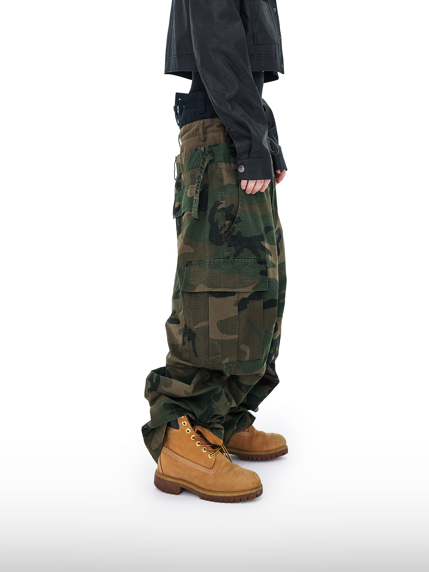 Triple-Waist Camo Pants