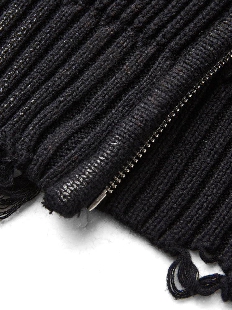 Pullover mit Distressed-Look im Schattenmuster