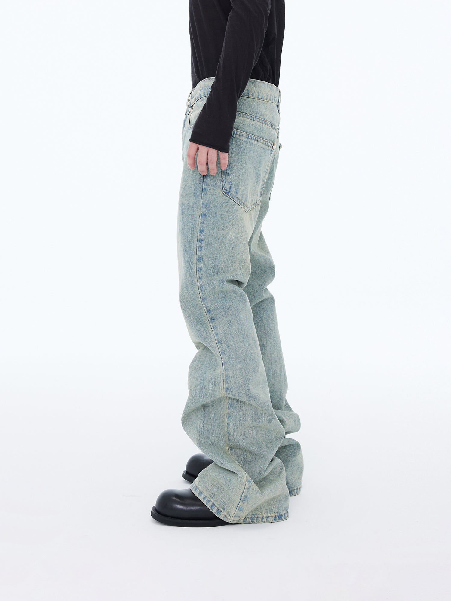 Stacked Wide Jeans
