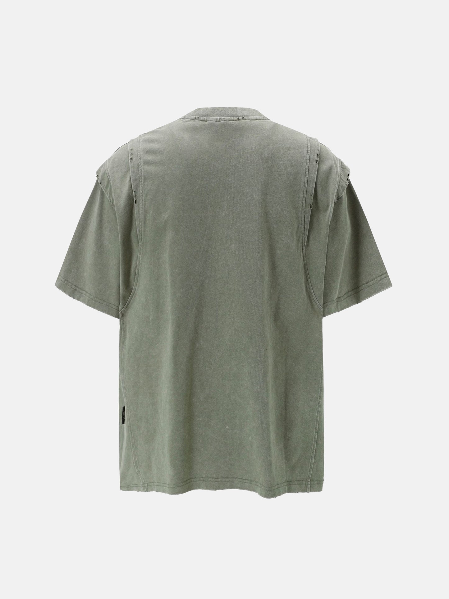 Strukturiertes Lagen-T-Shirt