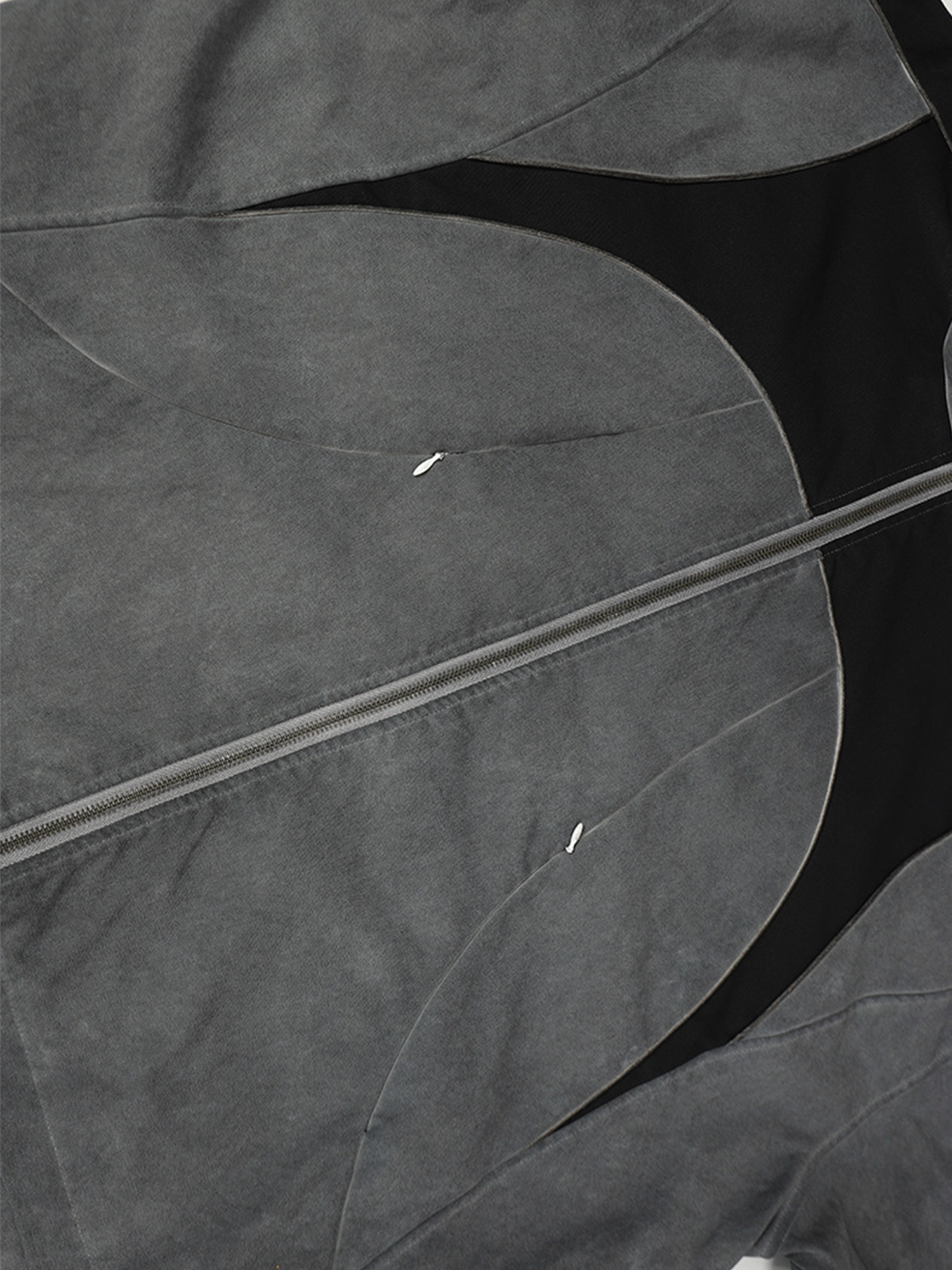 Two-Tone Zip Jacket