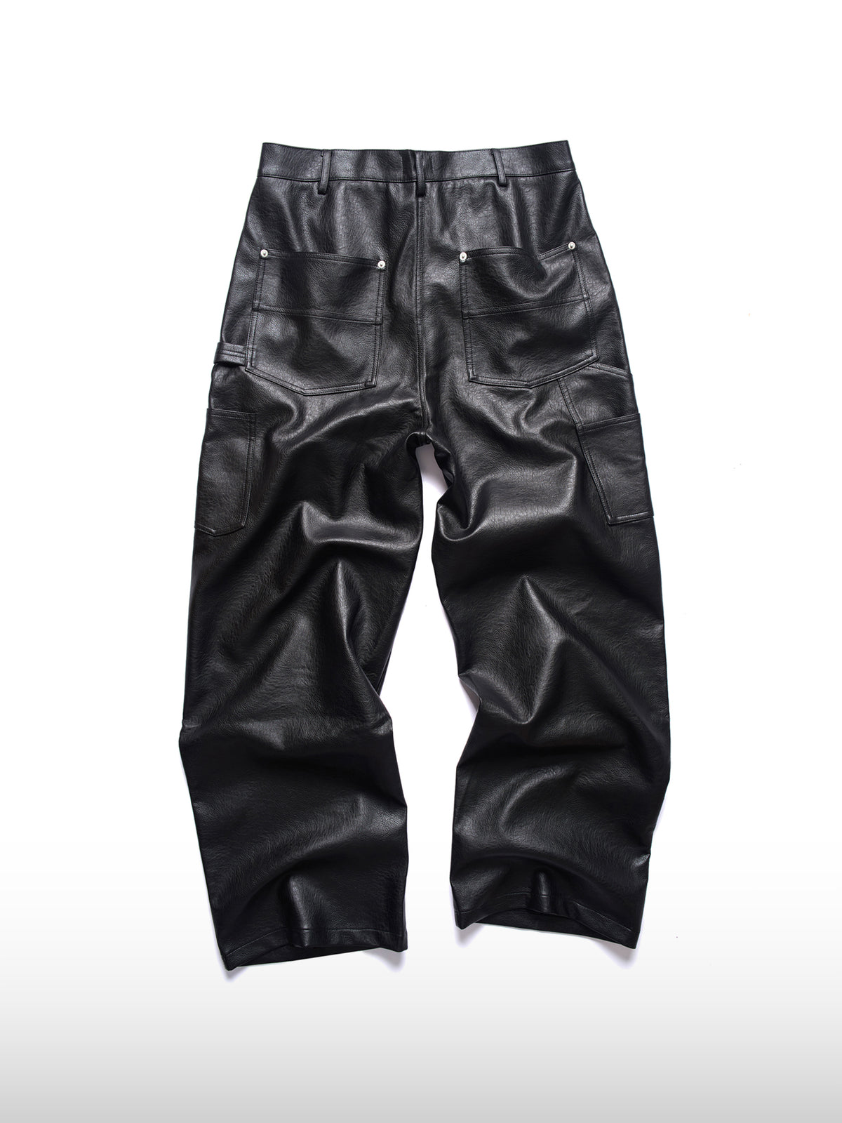 Leren broek met studs