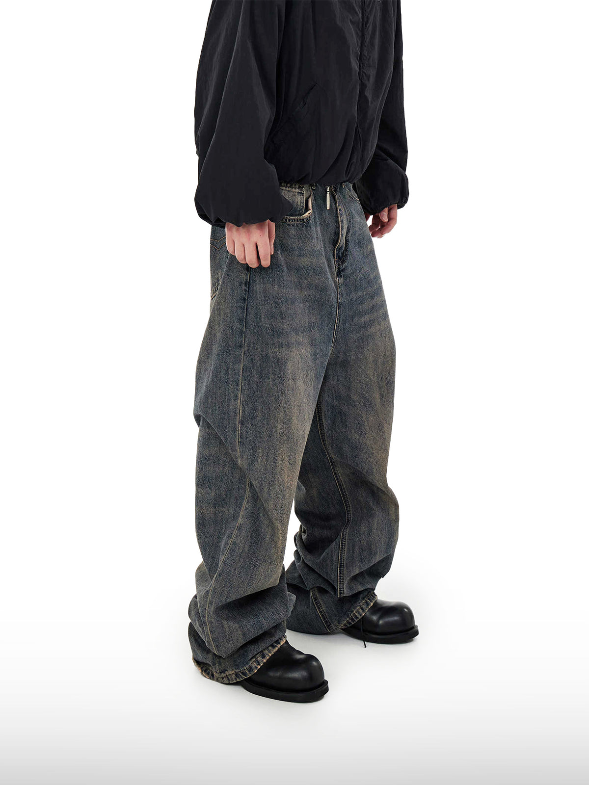 Jeans im Vintage-Waschung