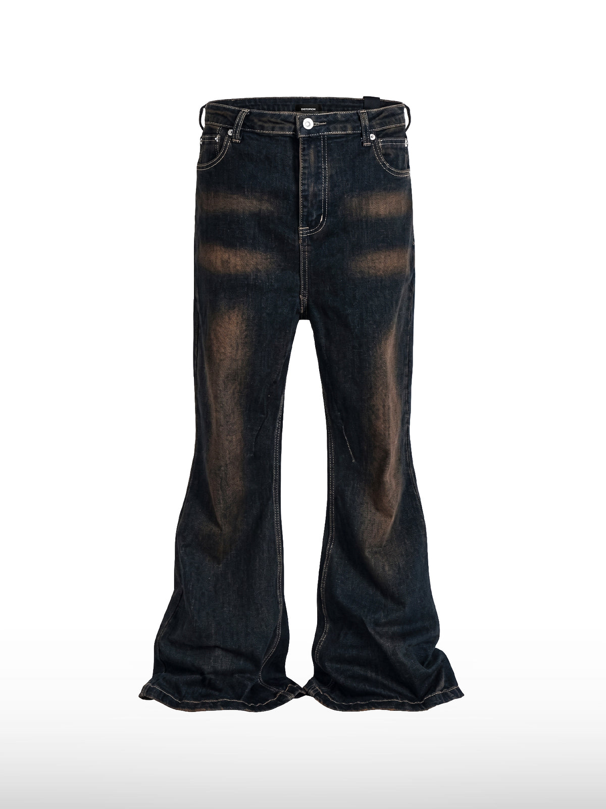 Ausgewaschene Schlagjeans