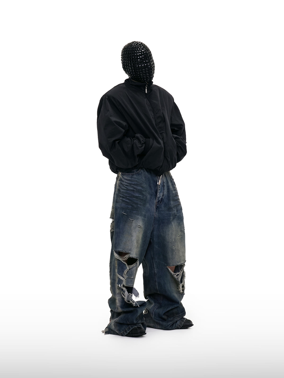 Destroyed Wide Jeans