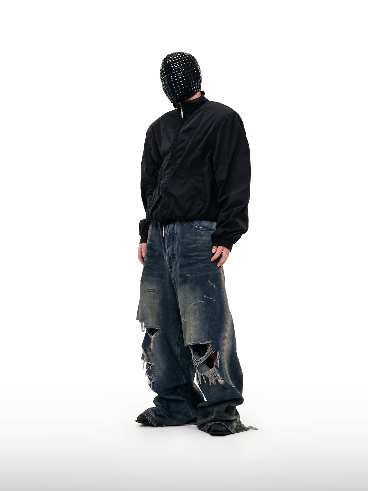 Destroyed Wide Jeans