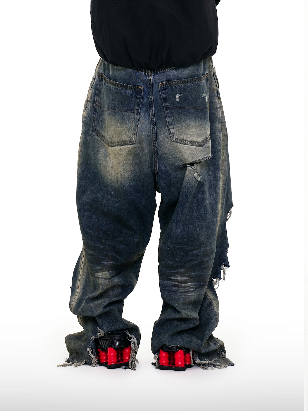 Destroyed Wide Jeans