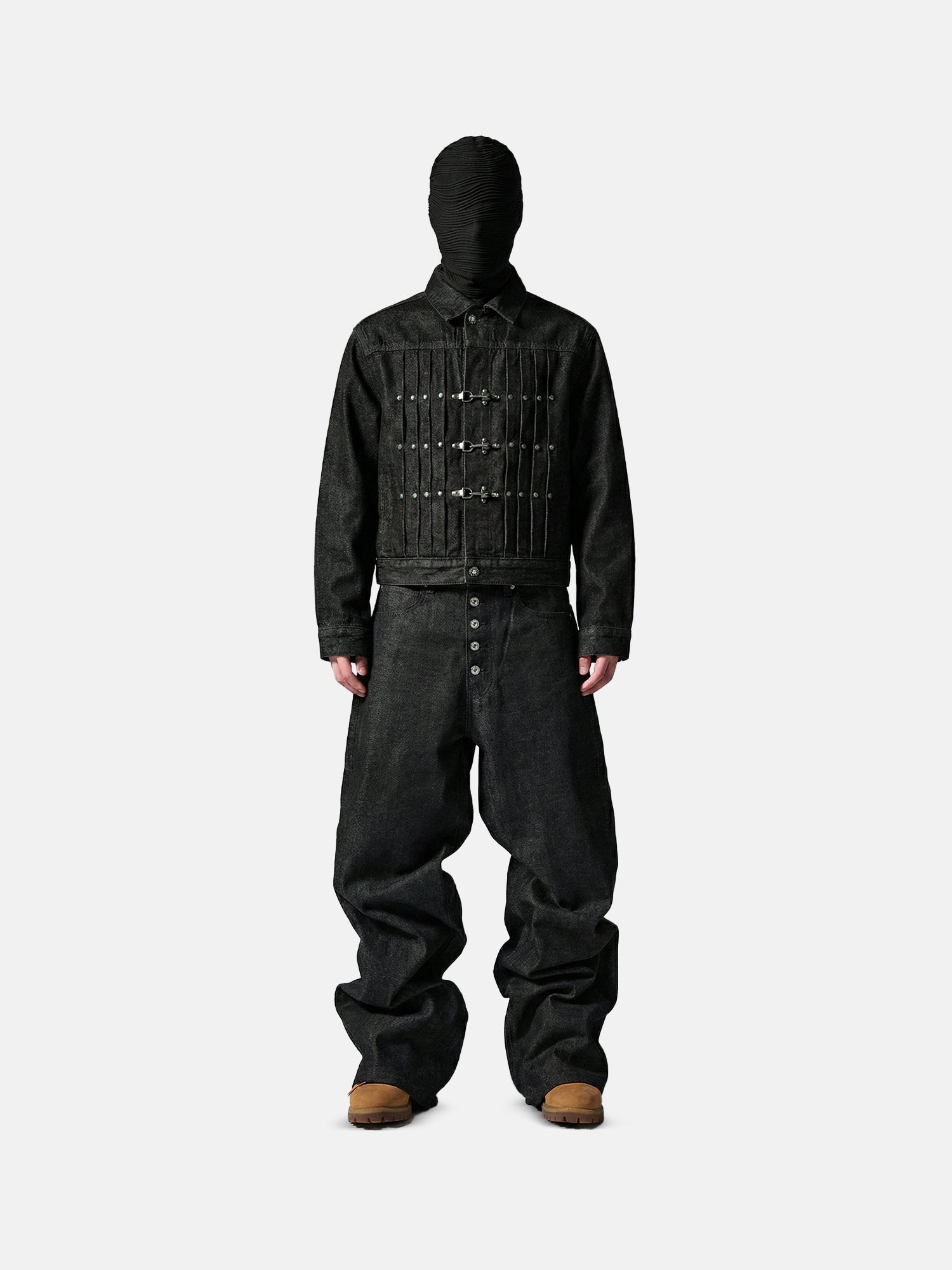 Amulet Pleated Denim Jacket