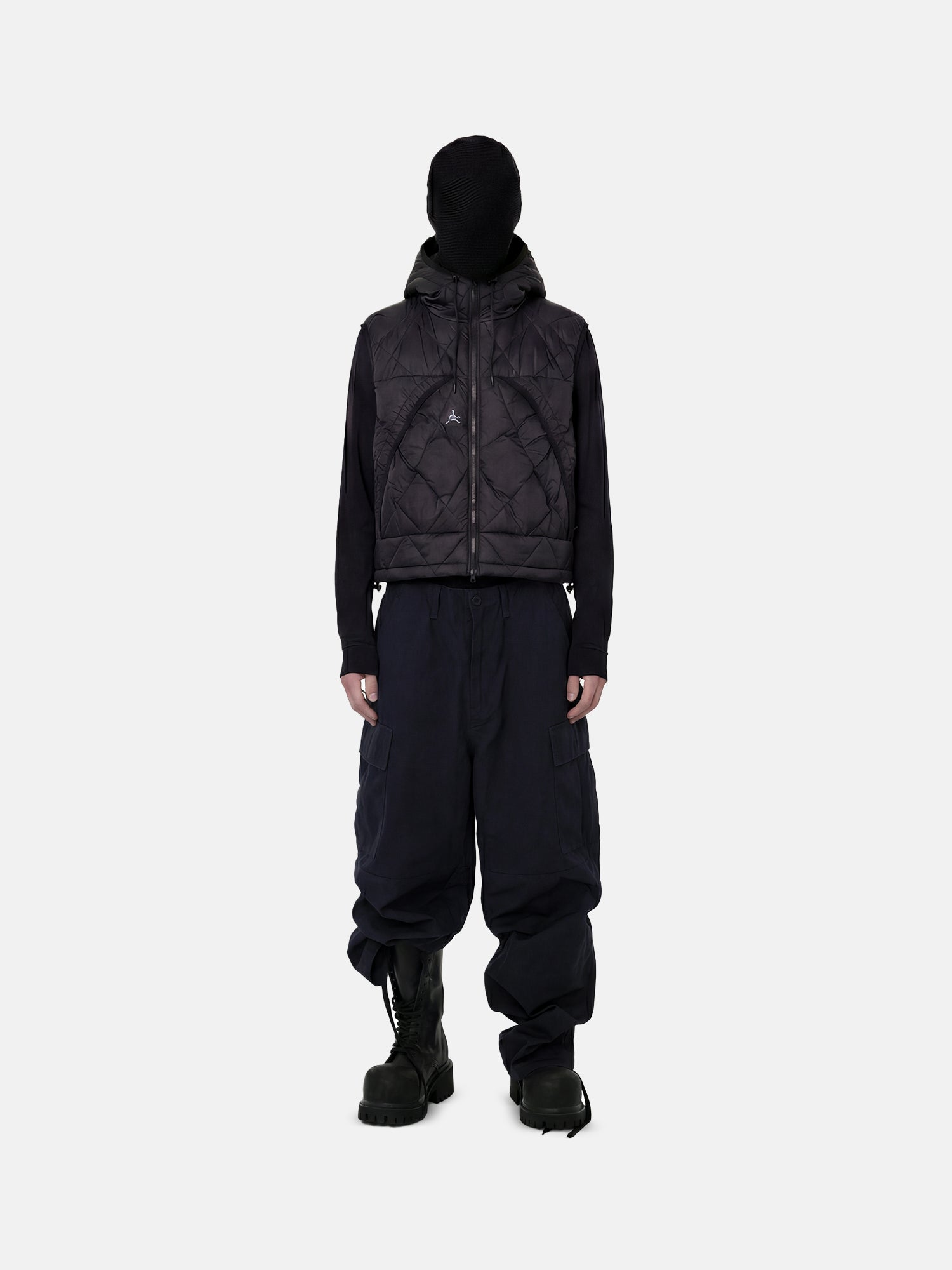 Glacier Diamond Quilt Hooded Vest