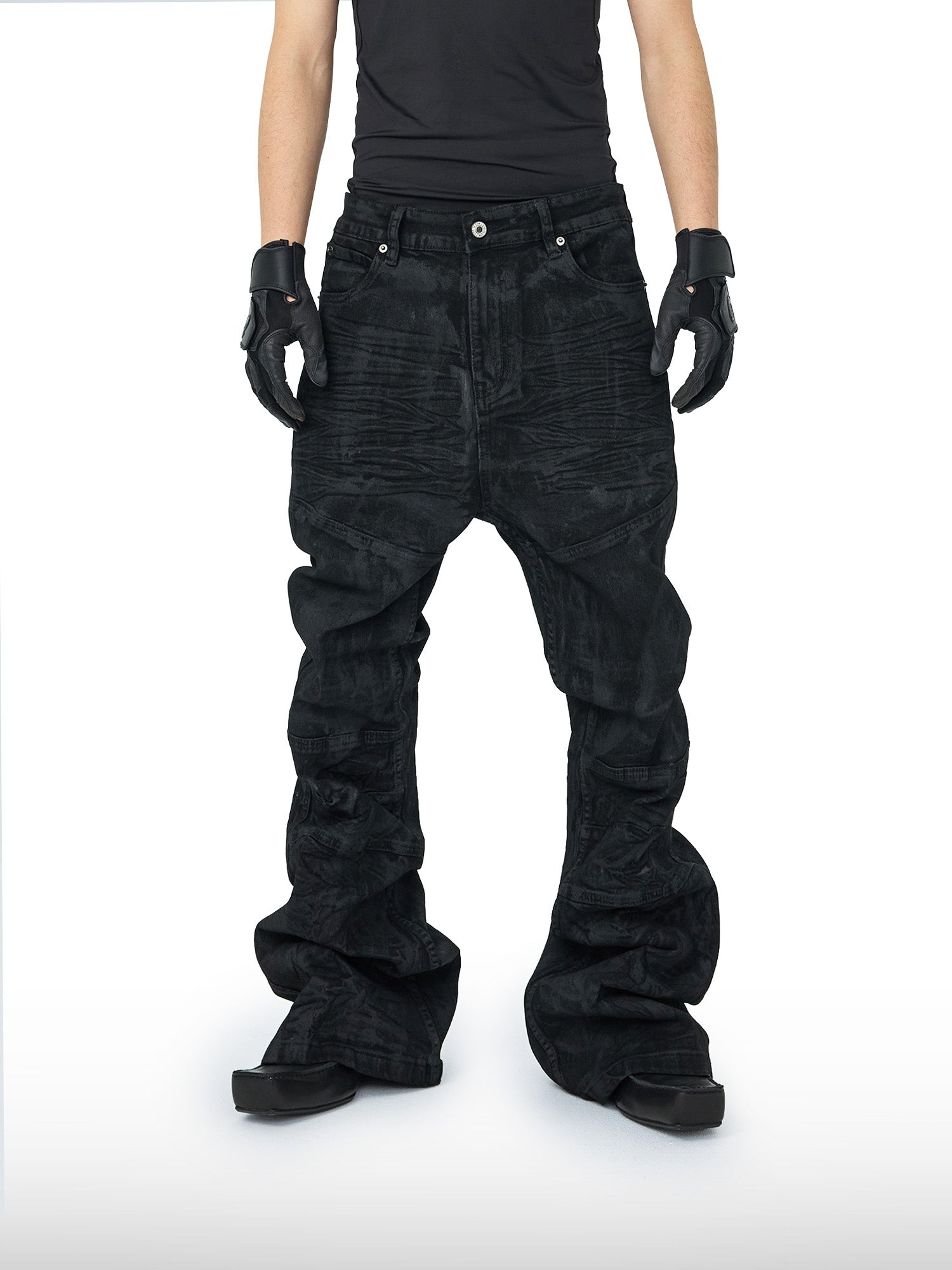 Gekreukte & Gewaxte Broek