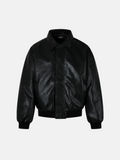 Zwarte boxy jas
